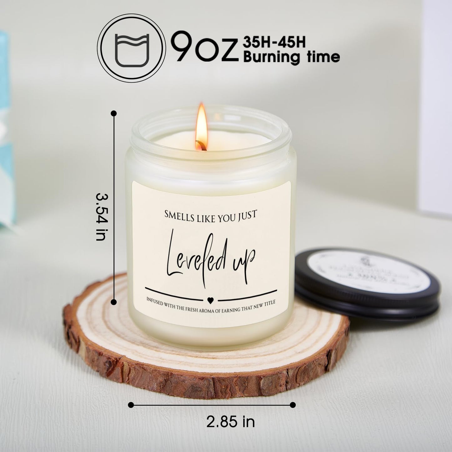 Kosmickiss Promotion Gifts for Women Men, New Job Gift, Congratulations Gifts for Women, Coworker, Boss, Friend, Handmade Funny Candle Gift Ideas
