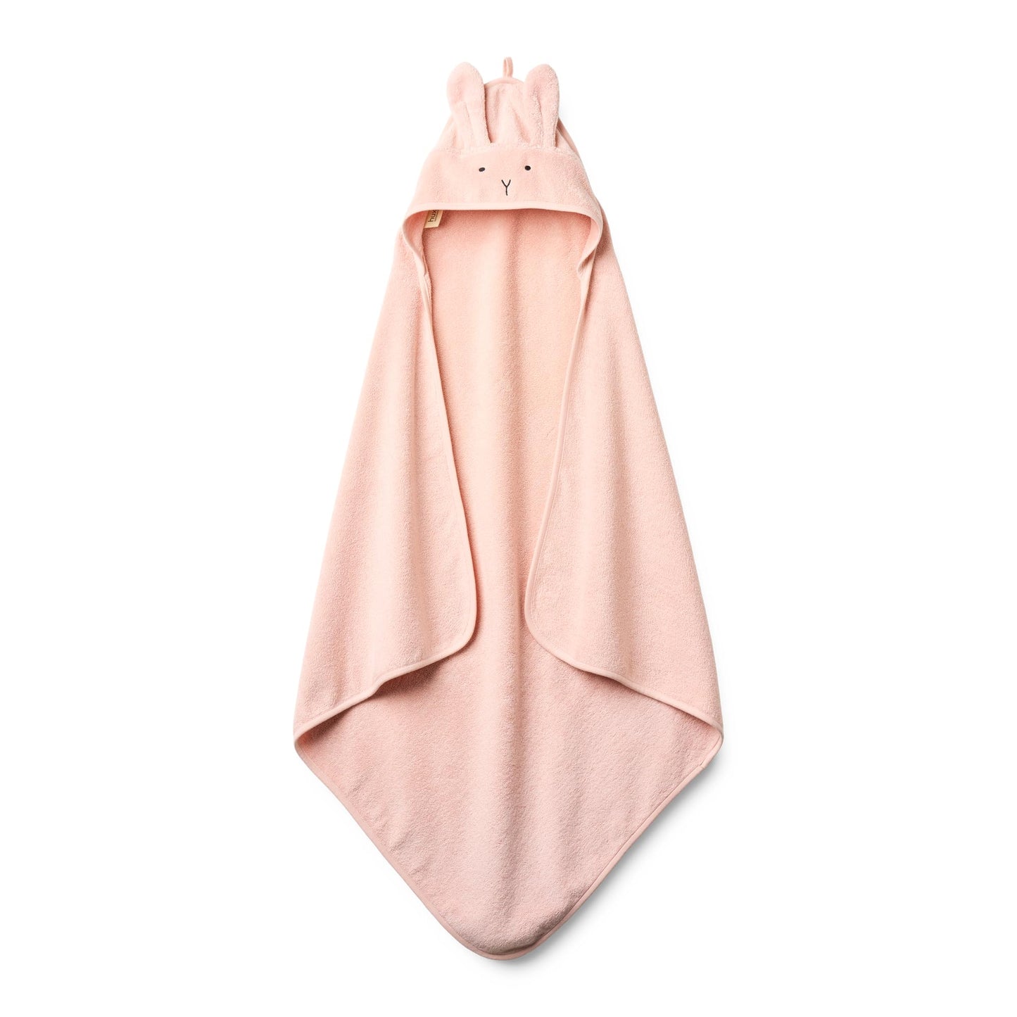 Huxie Baby Hooded Towel – Organic Cotton Baby Bath Towels – Baby Towels, Baby Bath Towels for Baby Girl, 32" x 32" Super-Soft and Absorbent Baby Towels for Newborn (Rabbit - Blush)