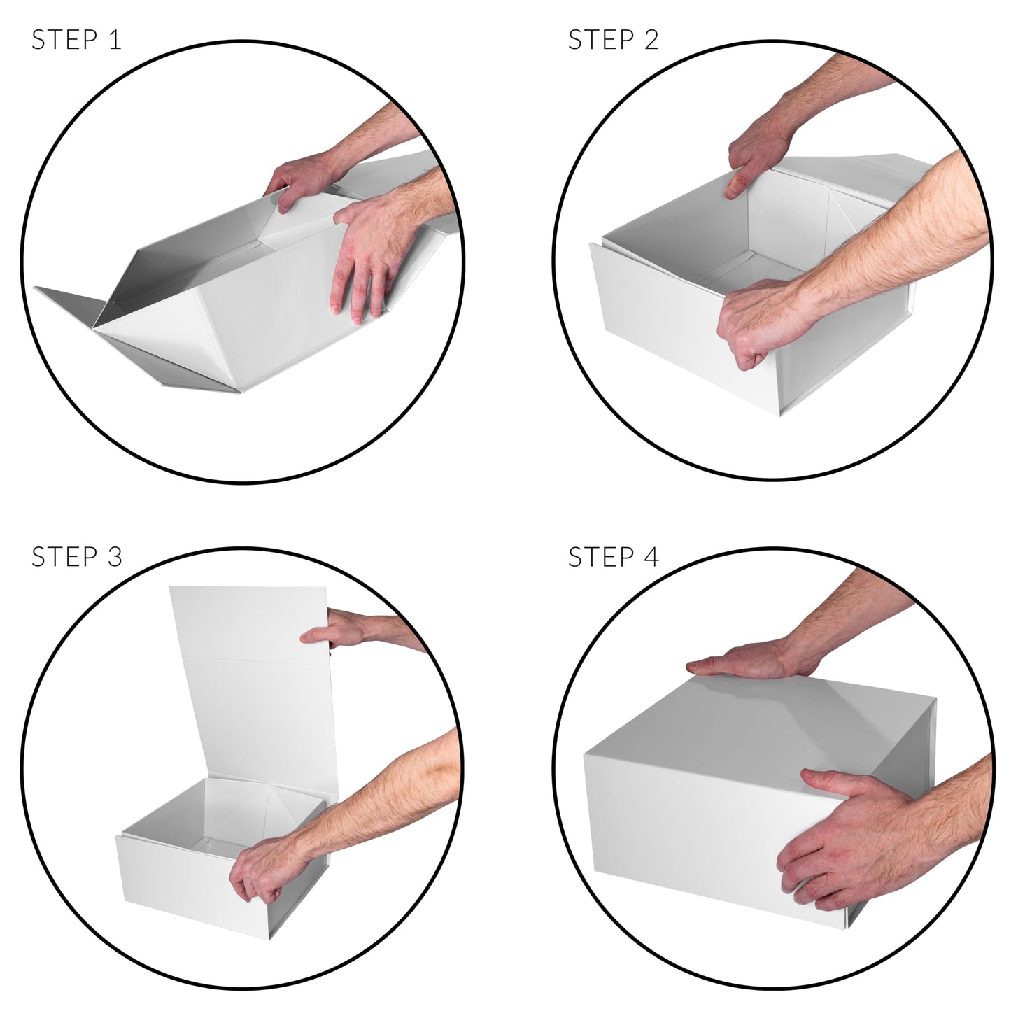 Prime Line Packaging Christmas Gift Boxes, Collapsible Holiday Gift Box Medium with Magnetic Lid for Holidays, Birthdays, Weddings, All Occasions, Bulk, 10x10x5, 15 Pack