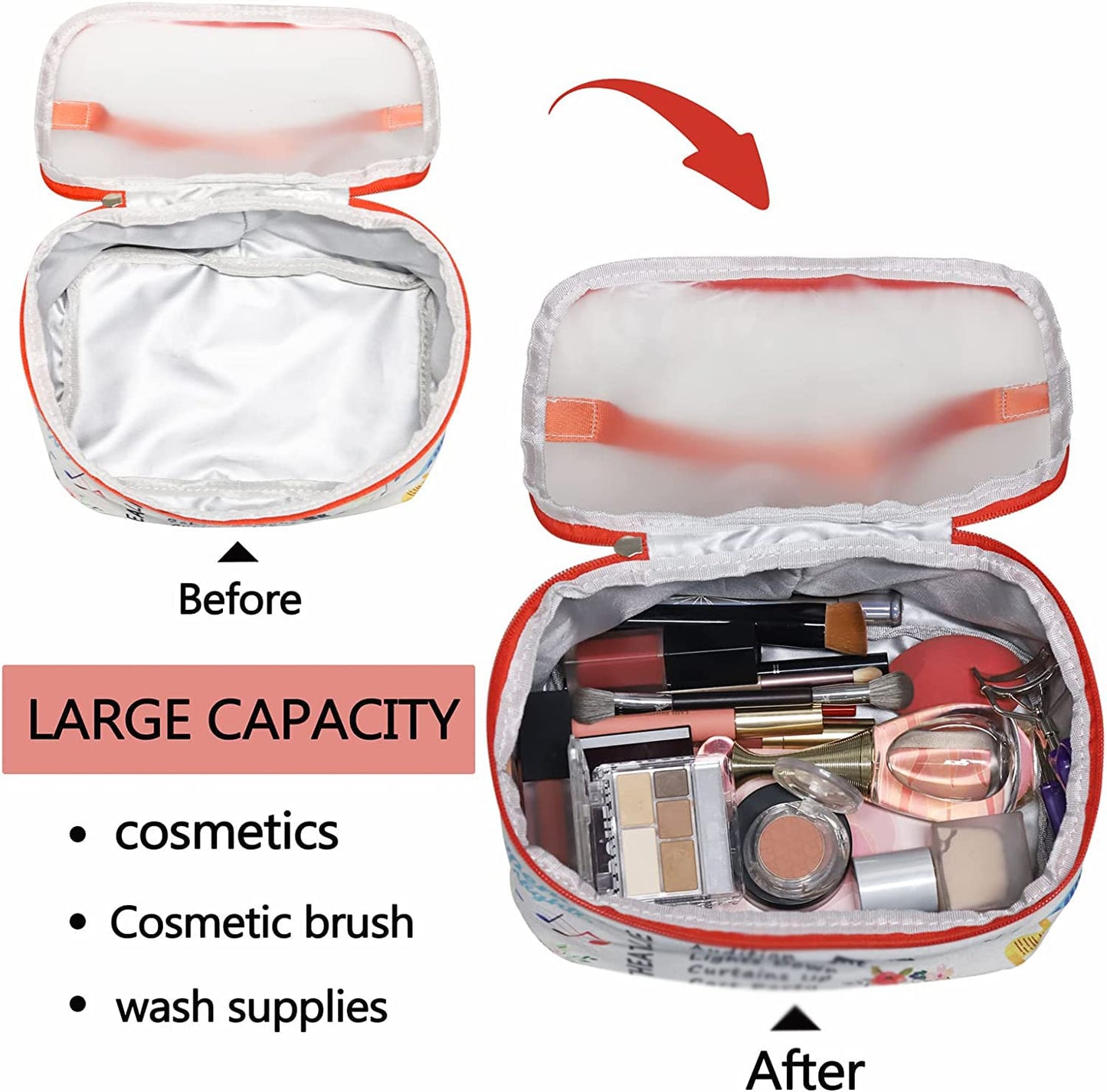 PXTIDY Pastor's Wife Survival Kit Pastor Wife's Makeup Organizer Bag Bible Study Toiletry Case Priest Minister Wife Gift(-LT)