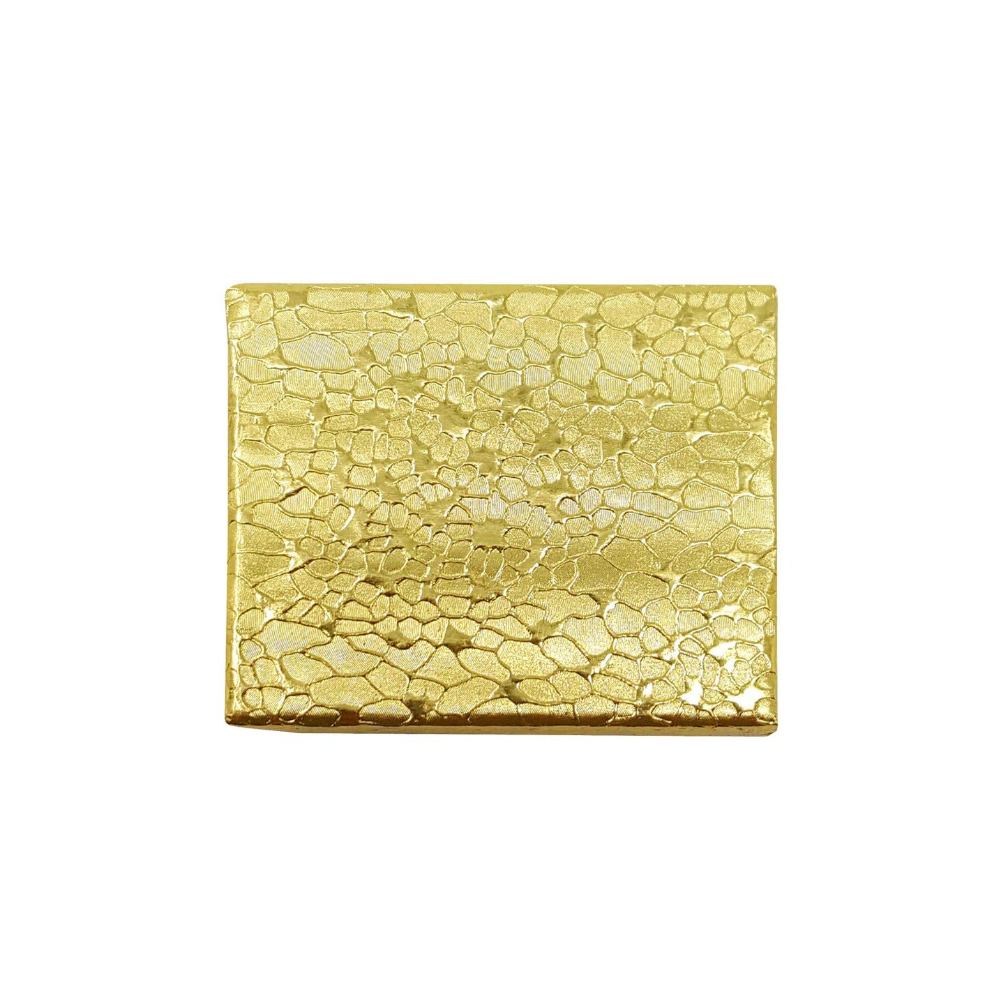 MOOCA 100 Pcs Cotton Filled Cardboard Paper Gold Jewelry Box Gift Case, Number 11, 2 1/8 x 1 5/8 x 3/4 in, Gold Color