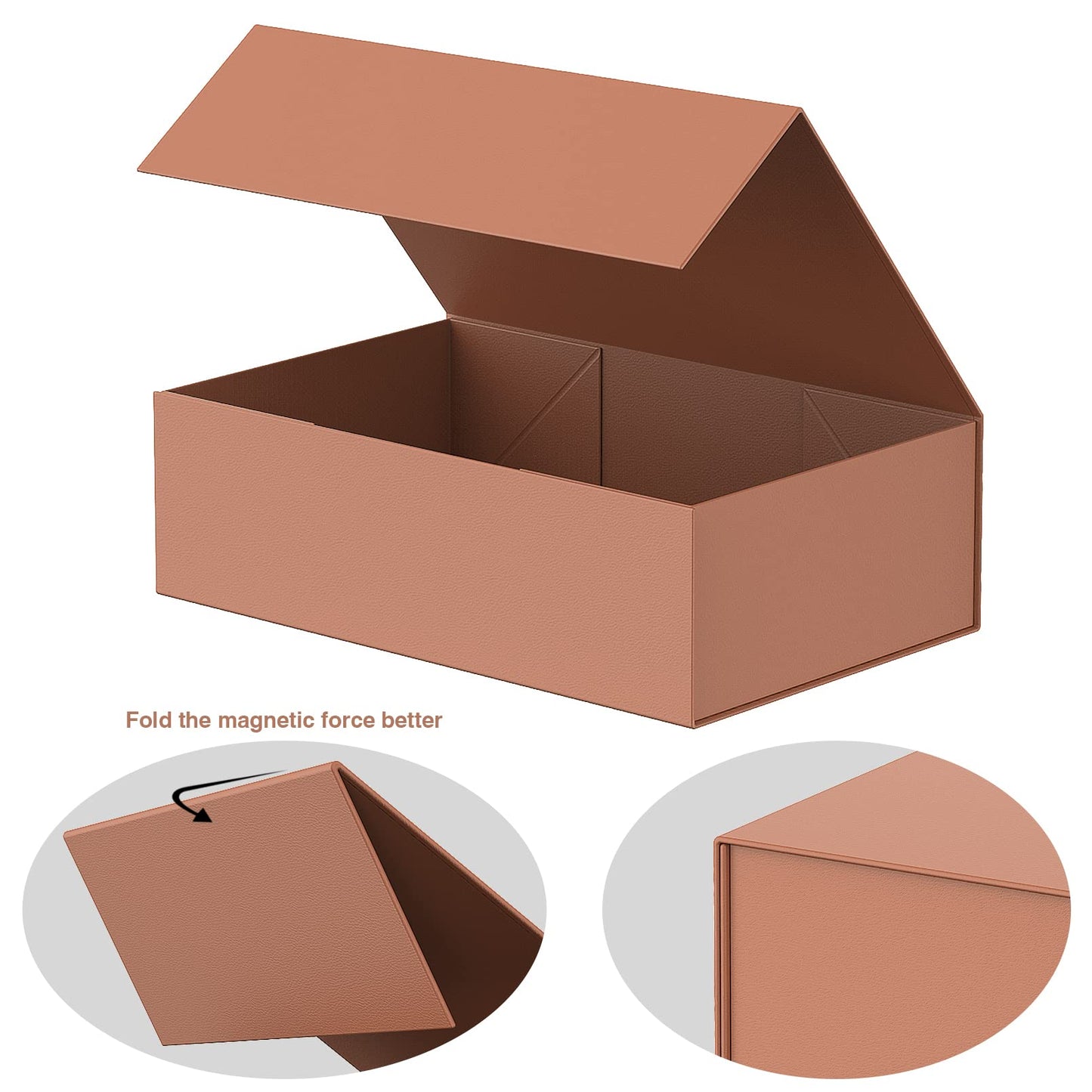 HavrePac Luxury Large Gift Box 13.8"x9"x4.3" Storage Box Ribbon Magnetic Closure for Luxury Packaging Box for Valentine's Day,Mother's Day, Birthdays, Bridal Gifts,Weddings