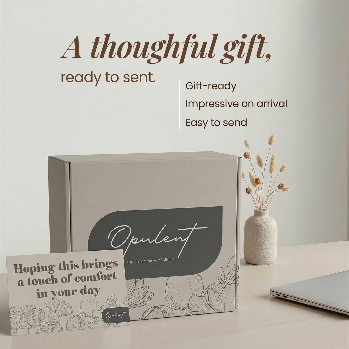 Opulent Luxury Self Care Gifts for Women - Hug in a Box Comfort Care Package - Spa Gift Set with 40 oz Tumbler & Cozy Blanket - Ideal for Get Well, Thinking of You, Birthday, Sympathy & Corporate