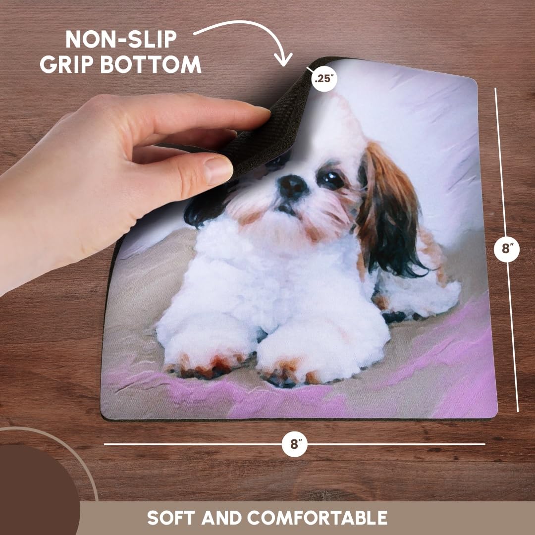 3dRose Mouse Pad B. T. Babbitts Best Soap with A Young Boy Standing On A Wooden Soapbox - 8 by 8-Inches (mp_156875_1)