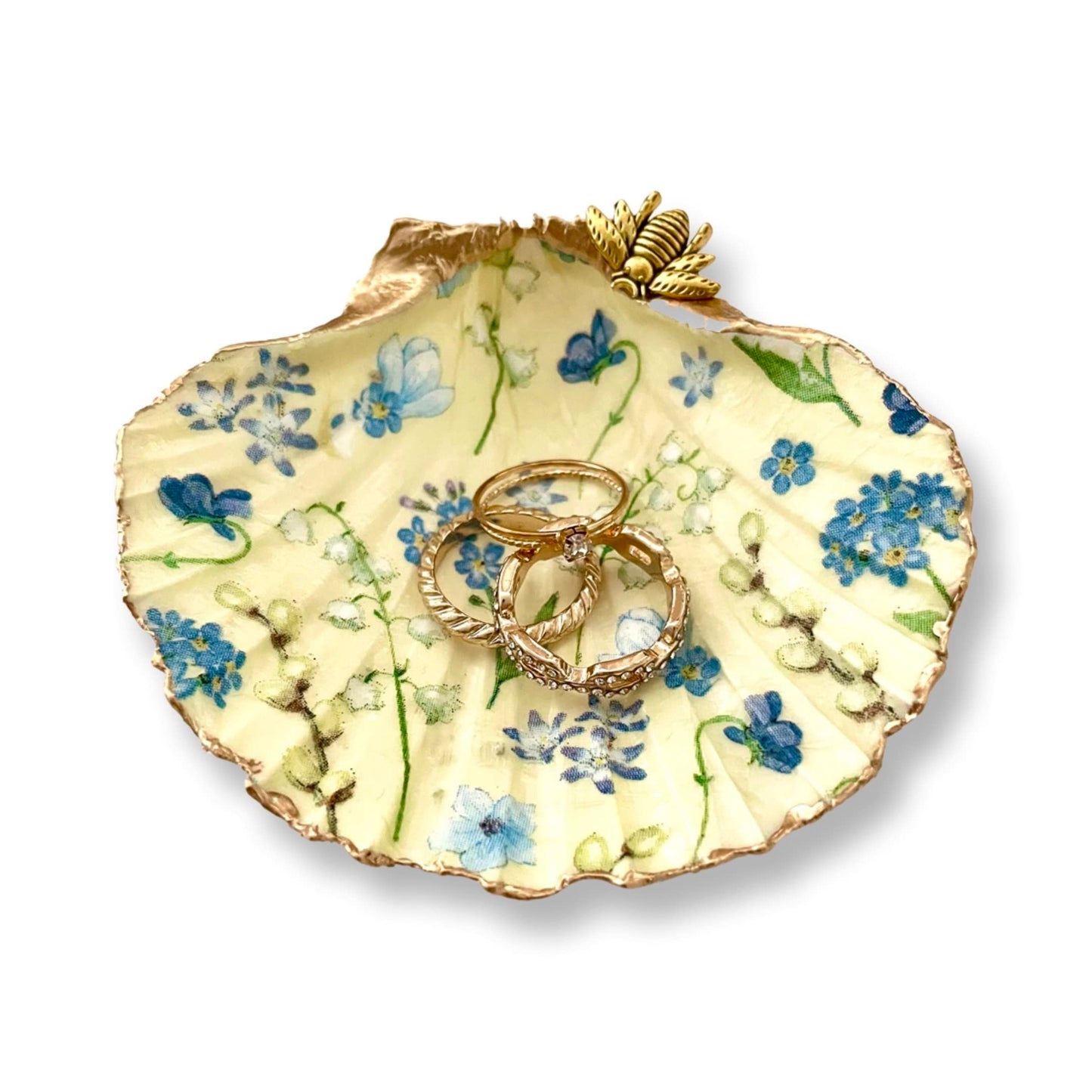 Nafiart Studio Soft Yellow Trinket, Handmade Gifts for Women, Room Decor Jewelry Tray Candle-Holder, Women/Mom Birthday Weddings Valentines Gift for Mother Best Mom Graduation