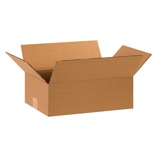 PARTNERS BRAND 15 x 10 x 5 Corrugated Cardboard Boxes, Flat 15"L x 10"W x 5"H, Pack of 25 | Shipping, Packaging, Moving, Storage Box for Home or Business, Strong Wholesale Bulk Boxes