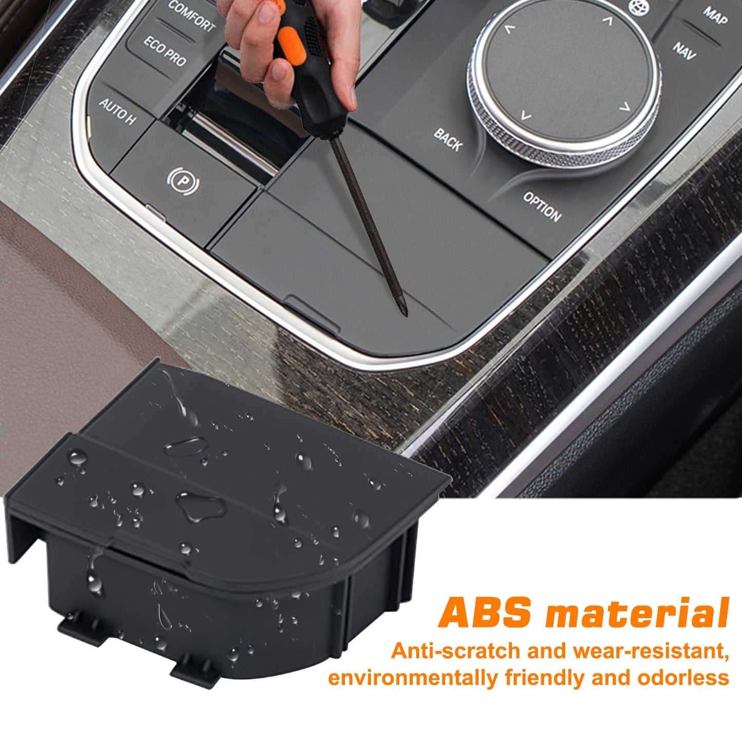 YAOBINID Center Console Organizer Compatible with BMW 1 2 3 4 Series X3 X4 F40 F44 G20 G21 G22 G23 G24 G26 G01 G02 M4 G82 M3 G80 i4 i3 LHD Modification ABS Hidden Storage Box