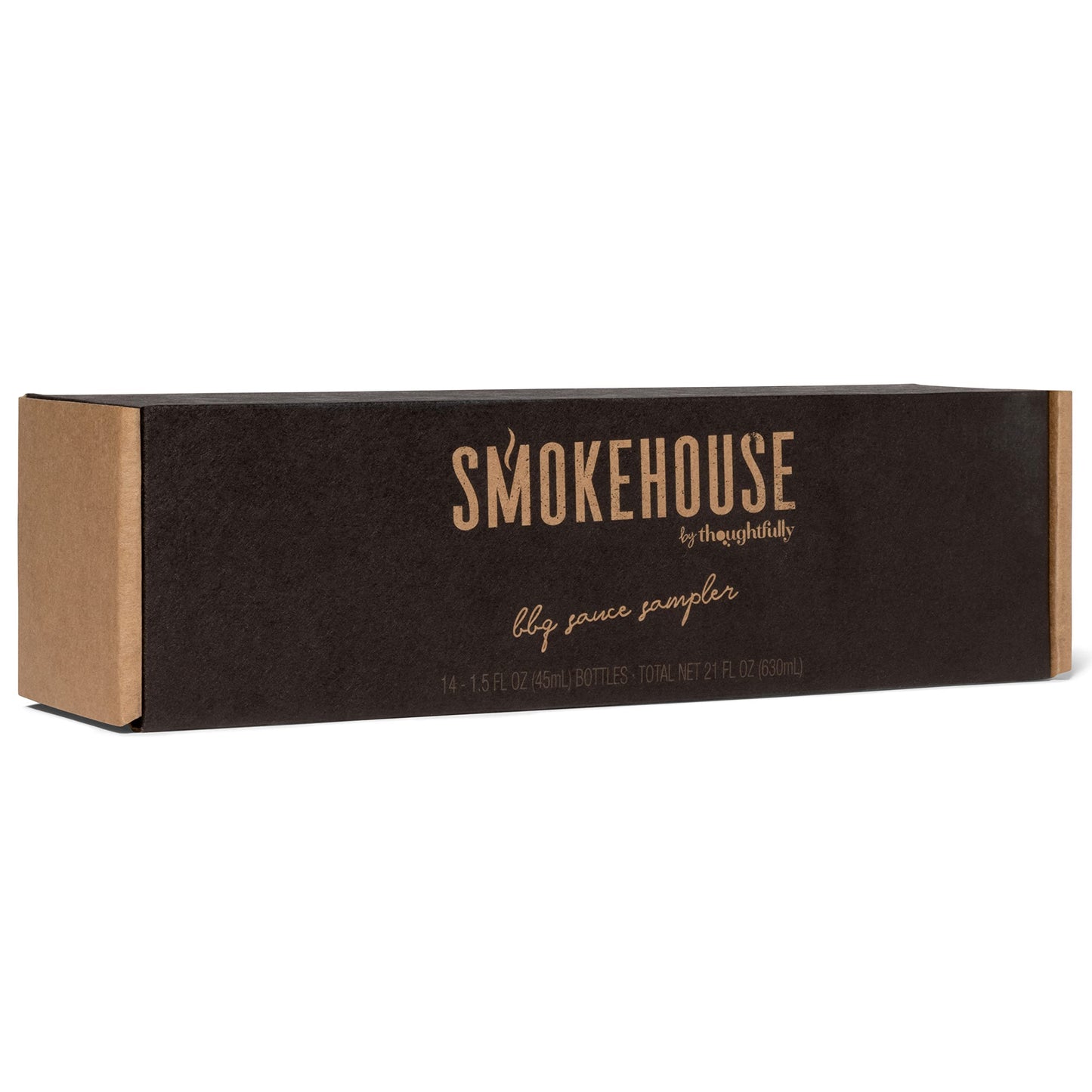 Smokehouse by Thoughtfully, Gourmet BBQ Sauce Sampler Variety Pack in Glass Bottles, Vegan and Vegetarian, Flavors Range from Full-Bodied Pitmaster Classics to Foodie-Inspired Creations, Pack of 14