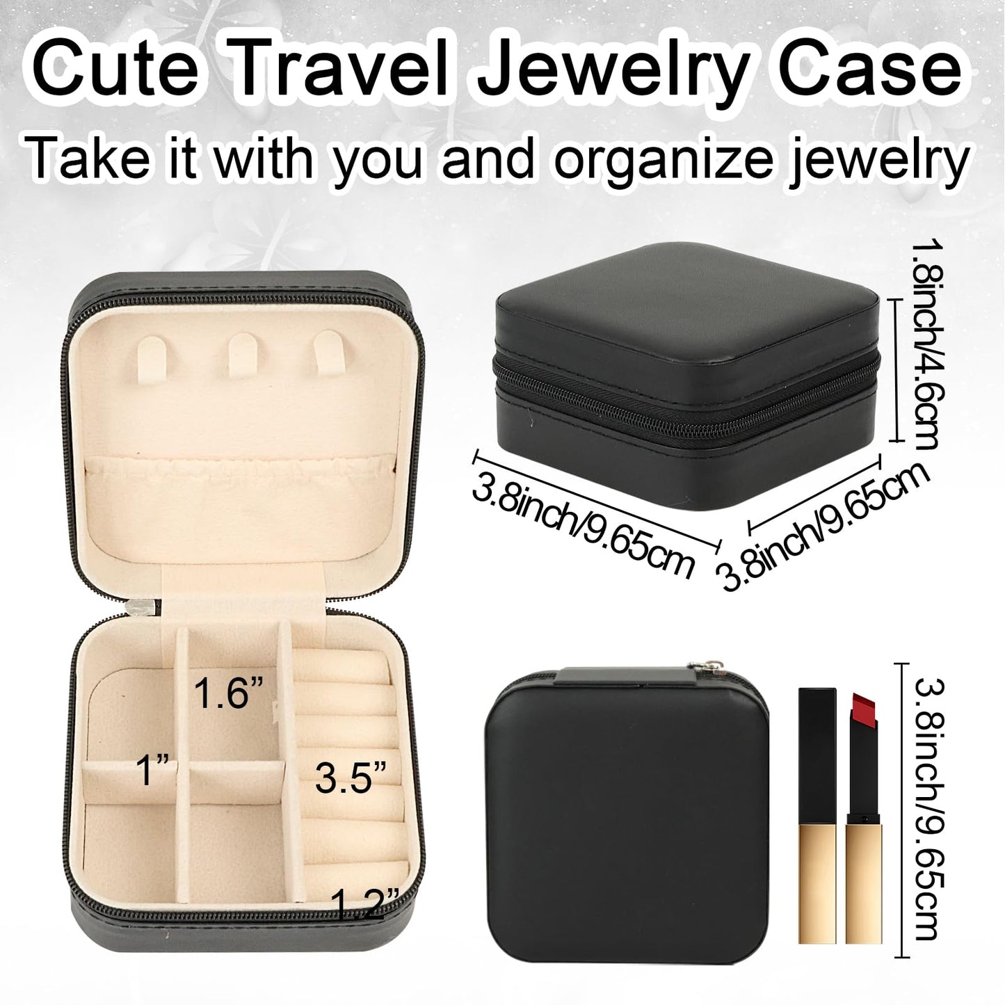 HOMENERGY Bridesmaid Proposal Gifts Set 6 - "Will You Be My Bridesmaid Kit with Elegant Box Jewelry Box Glass Cup Invited Cards Knotted Bracelets Sunglasses Scrunchies Raffia Grass (Black, 54 Pcs