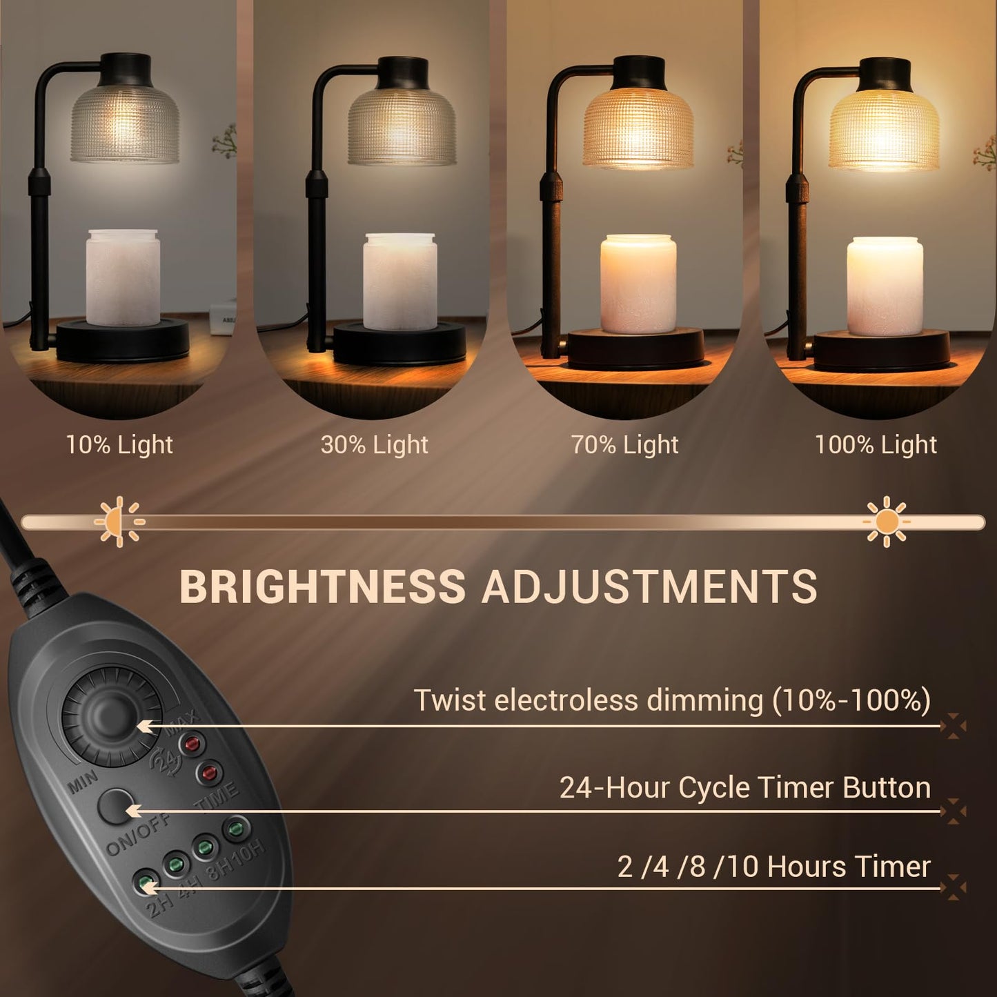 KLL Candle Warmer Lamp with Timer: Mothers Day Gifts, Gifts for Mom, Birthday Gift for Women - House Warming Gift New Home Decor - Wax Melt Warmer for Scented Jar Candles