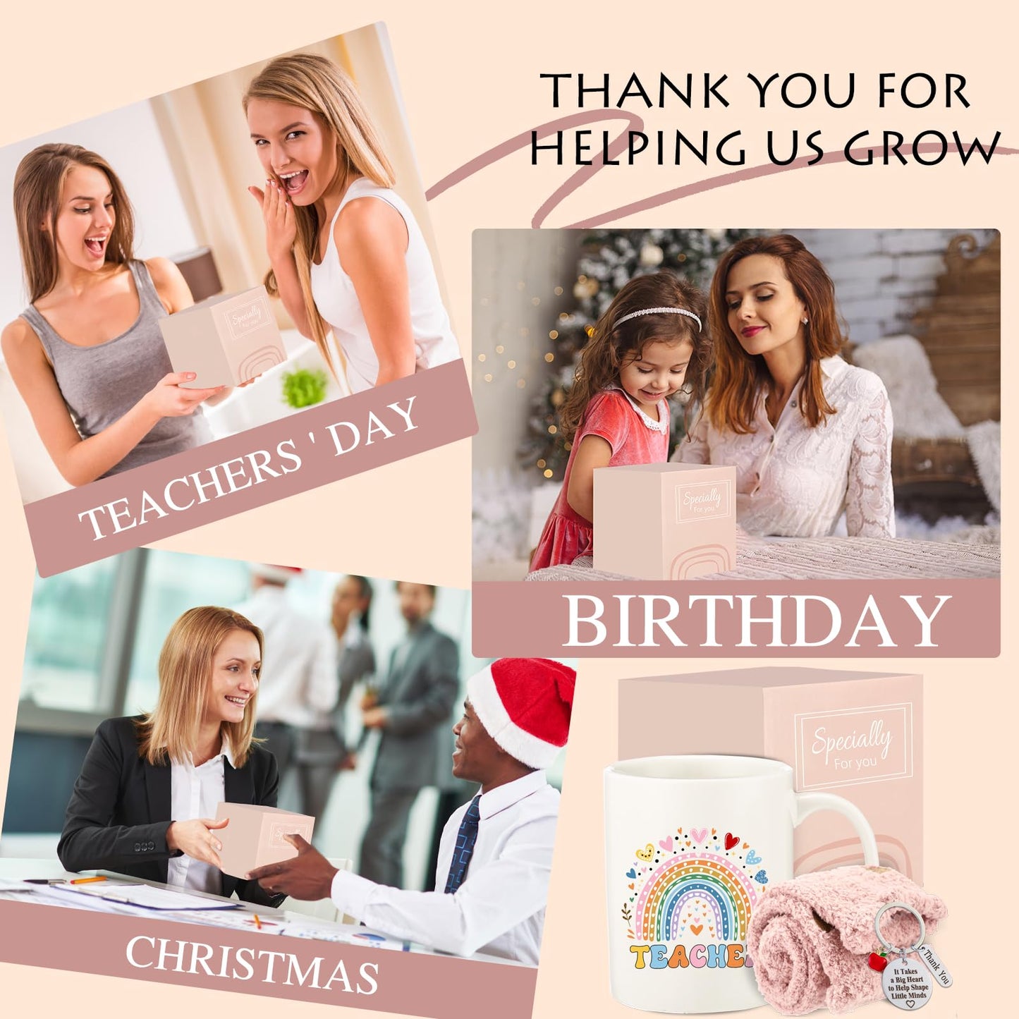 fcaylo Teacher Appreciation Gifts set for Women,Best Teacher Present Ideas for Birthday Retirement Thank You Gifts for teachers