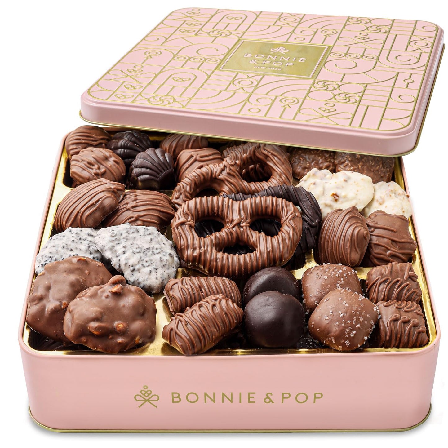 Chocolate Gift Basket for Women, Candy Gift Box Set for Woman, Holidays, Her, Mom, Wife, Girlfriend, Anniversary | Bonnie and Pop