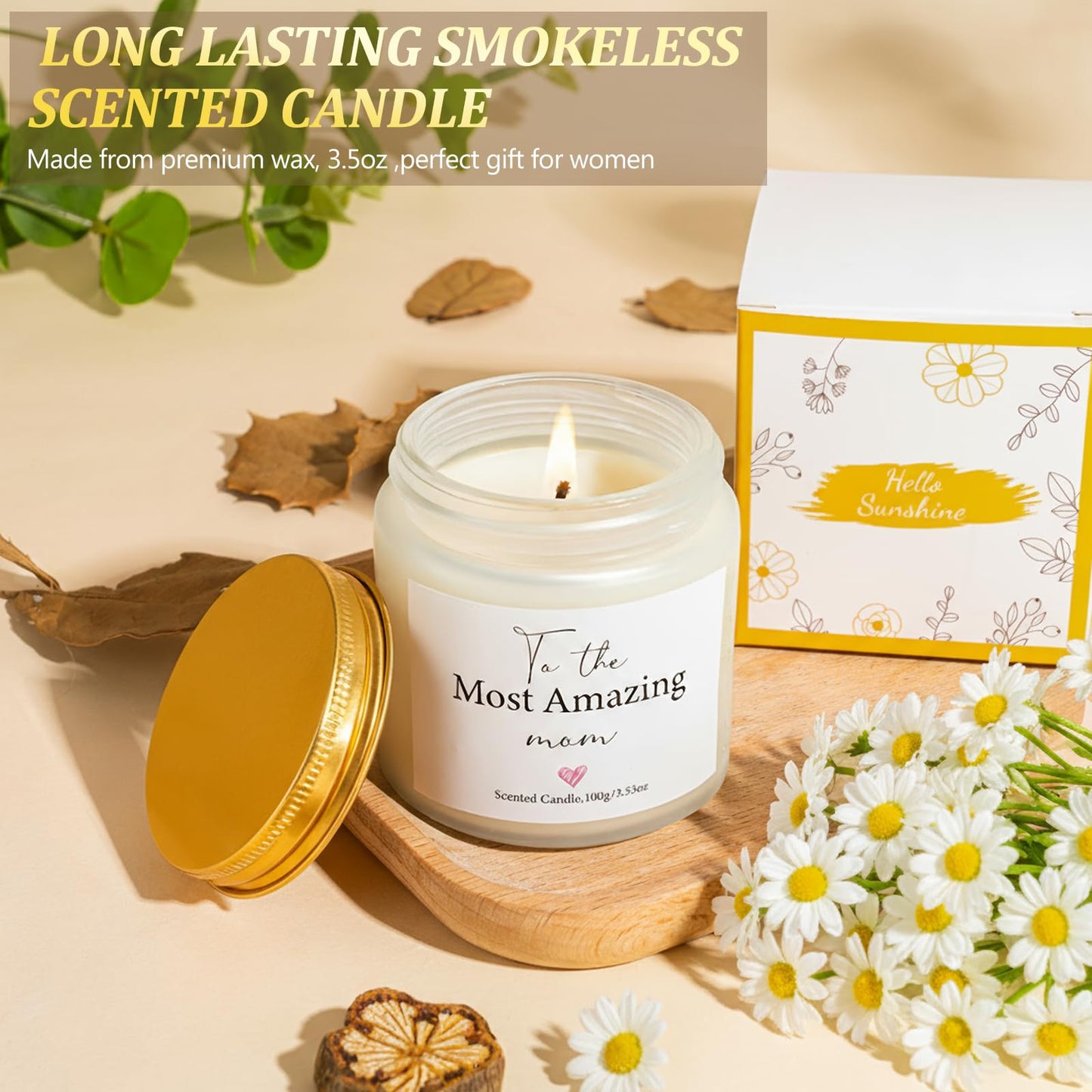 Birthday Gifts for Mom – Luxury Gifts Box Birthday with Candle and Tumbler, Happy Birthday Gift Basket for Women, Perfect Mom Birthday Gifts from Daughter or Son