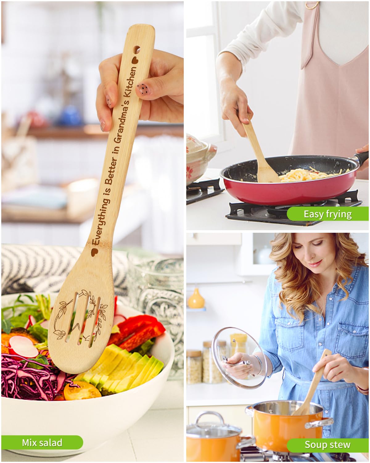Aremdys Grandma Gifts, Grandma Birthday Gifts from Grandkids Cutting Board Set Kitchen Valentines Day Gift for Grandmother Practical Gifts Christmas Birthday Mother's Day Gifts Idea for Nana Gigi