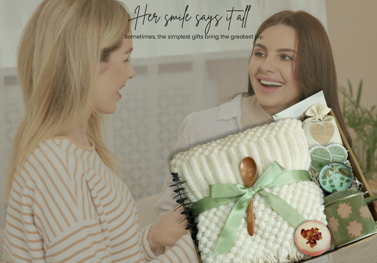 CASTATEO Get Well Soon Gift Baskets for Women -Self Care Package, After Surgery Recovery, Sympathy Gift/Farewell Gift.Thinking of You//Grief/Bereavement/Miscarriage Gifts for Women(Matcha Green)