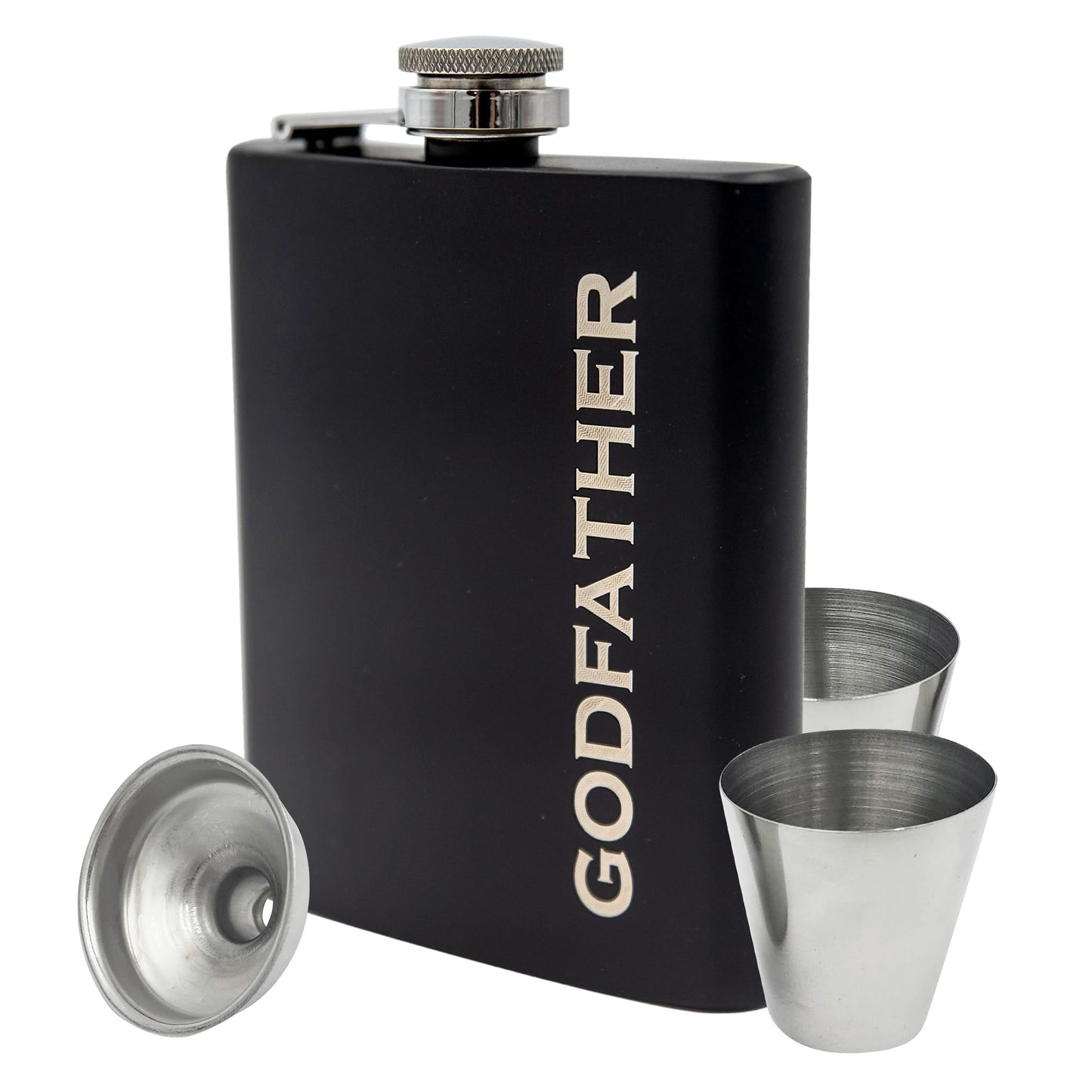 Godfather Gifts from Godchild, Godfathers Gift, Will You be my Godparents Proposal, God Parents Presents Proposal, God Father's Present, Baptism, Hip Flask Engraved (Godfather)