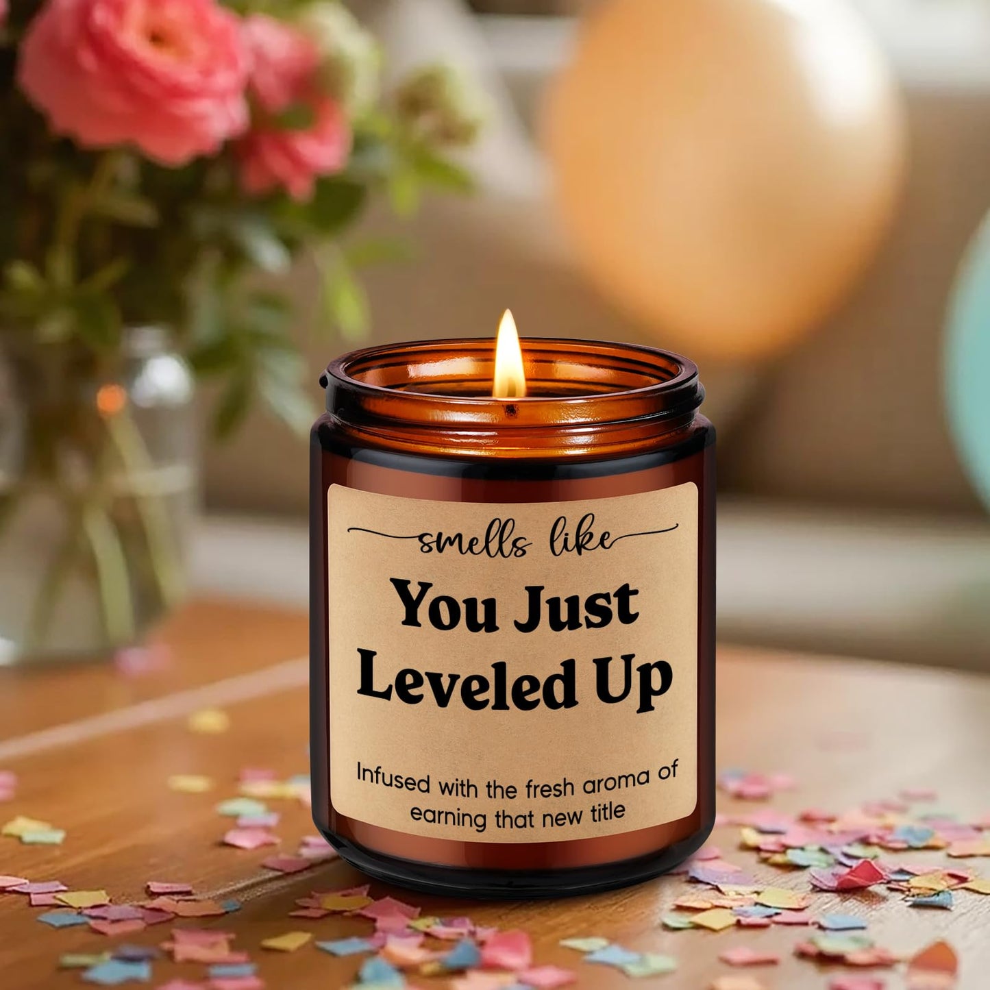 Fairy's Gift Candle, Job Promotion Gifts for Women Men, New Job Congratulations Gifts for Women Men, Congratulations on Your Promotion, Funny Congrats Presents for Coworker Boss Gamer Friend Family