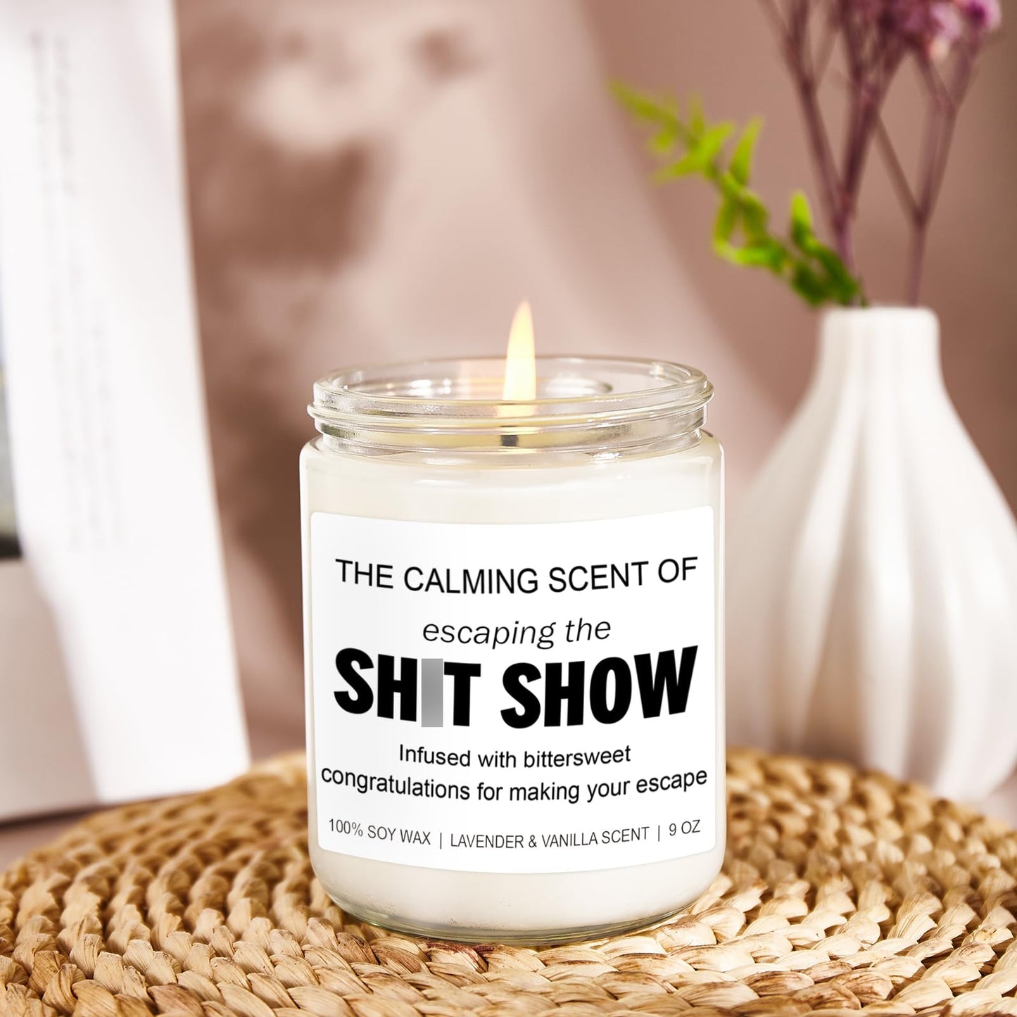 Younift Sarcastic Candles, Going Away, Goodbye, Farewell Gifts for Coworkers - Retirement, Coworker Leaving Gifts for Women, Men - Leaving Job, Moving Away Presents for Friends, Boss, Work Bestie
