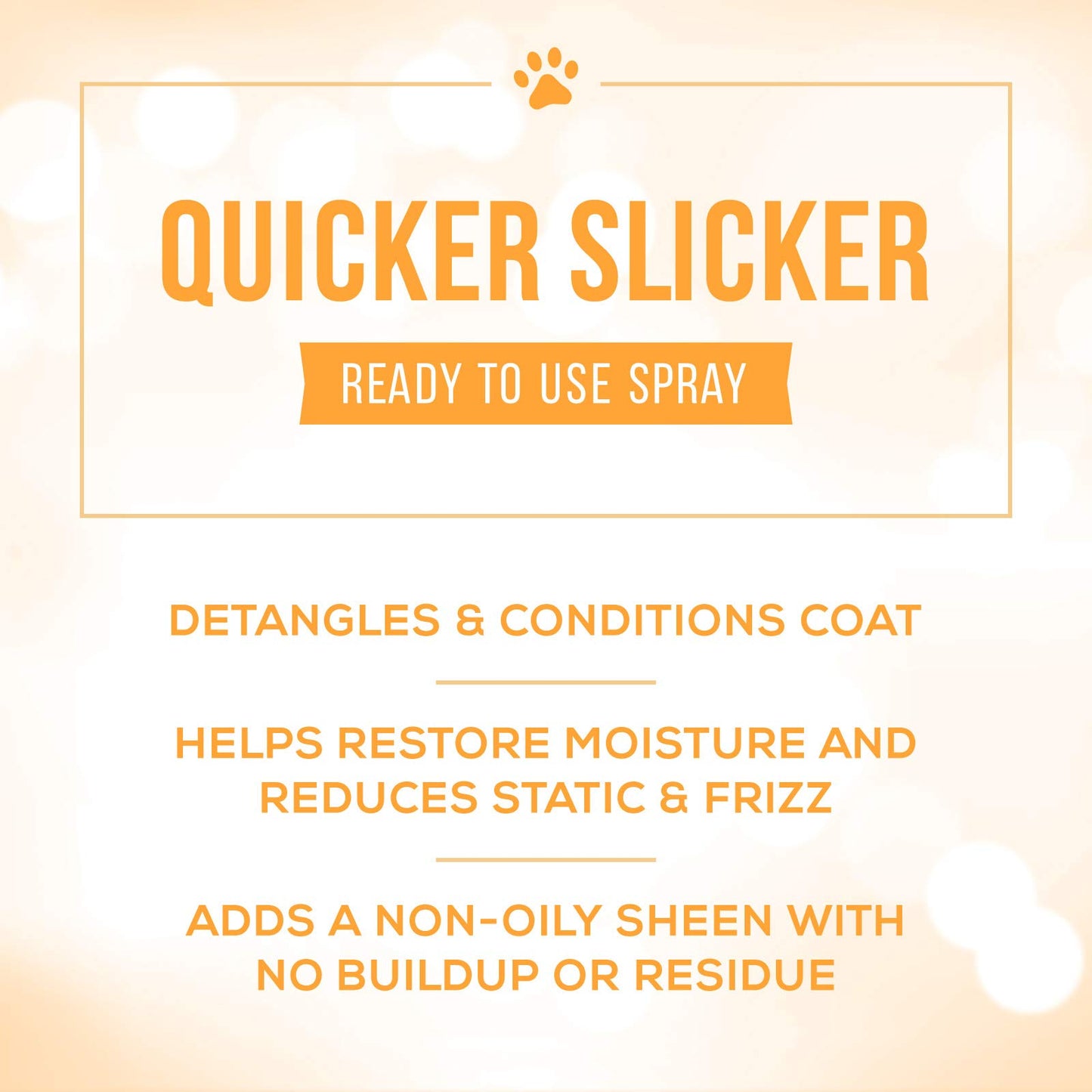 Paw Brothers Grooming Tool and Nature's Specialties Conditioning Spray Bundle - Hard Pin Curved Slicker Brush, Medium, 3.5 in. - Quicker Slicker Detangling and Conditioning Spray, Ready to Use, 16 oz