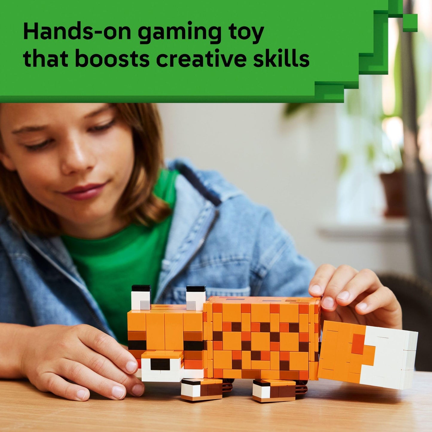 LEGO Minecraft The Fox Building & Pretend Play Toy for Boys & Girls - Poseable Video Game Character for Kids, Ages 10+ - Room Decor for Gaming Fans - Gift Idea for Birthdays - 21588