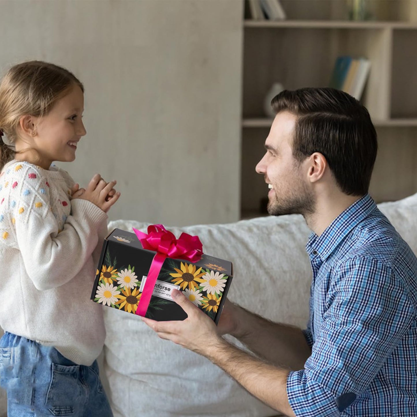 Kinforse Panda Scented Candles Gift Set, Soy Wax Candles of Sweet Orange and Lavender, Perfect Gifts Set for Women, Birthdays, Weddings, Christmas, Yoga, Bath