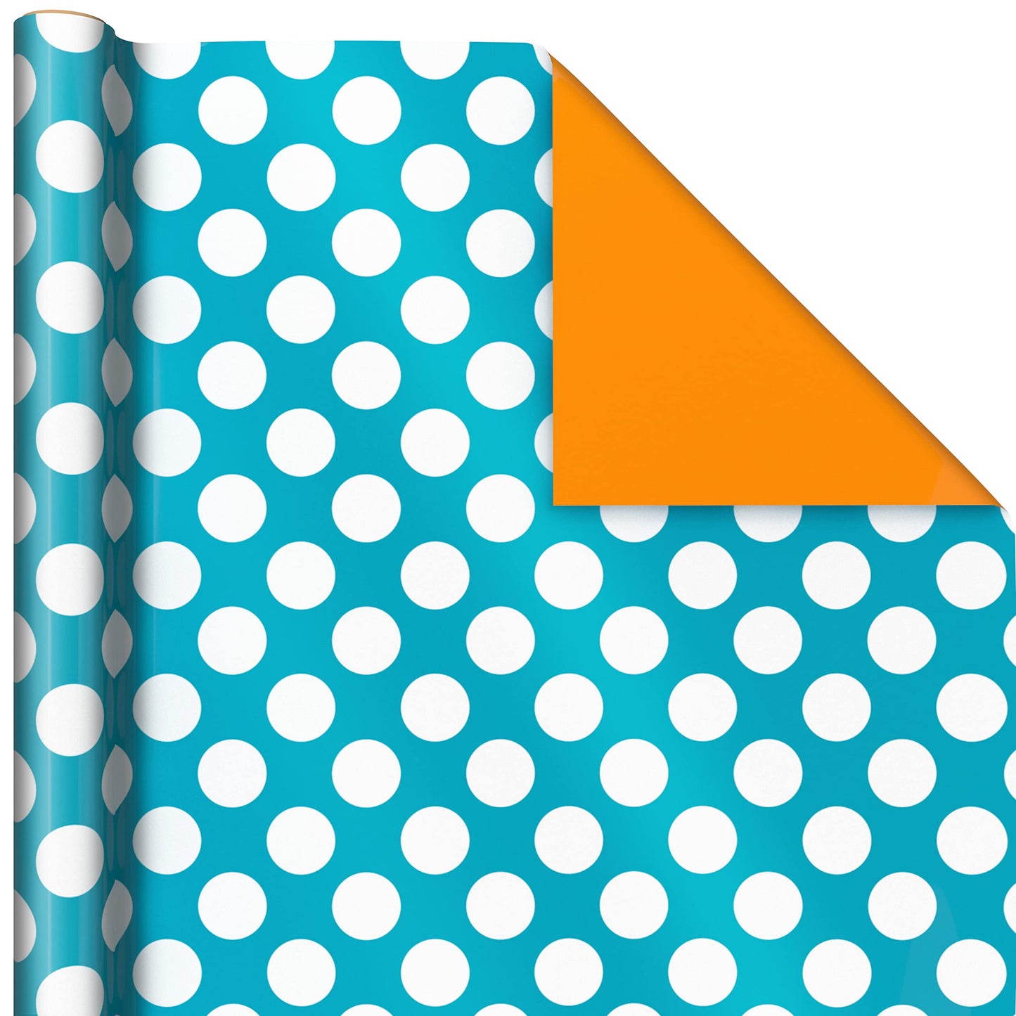 Hallmark Modern Wrapping Paper Rolls for Birthday, Graduation, Christmas, Gift Wrap Paper (Set of 3 Reversible Rolls: 75 sq. ft. ttl.) Black, White, Blue, Orange, Yellow & Green for All Occasions