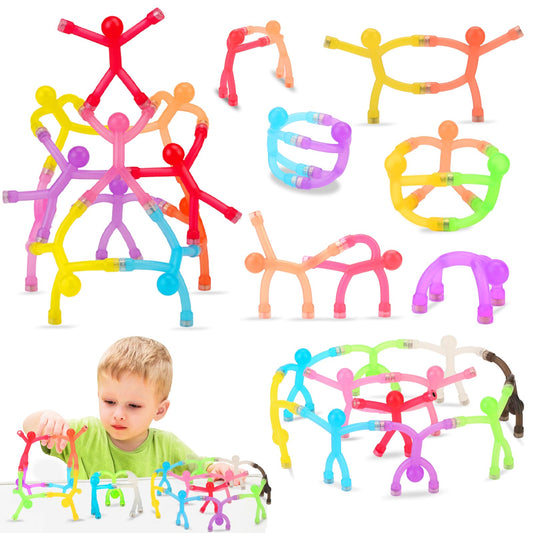 YOTNUS 24pcs Travel Magnetic Toys for Kids Toddlers: Portable & Durable for Airplane Road Trip Car Travel Games, Magnetic-People-Magnet-Men, Creativity & Educational, Fidget Toys for Classroom Office