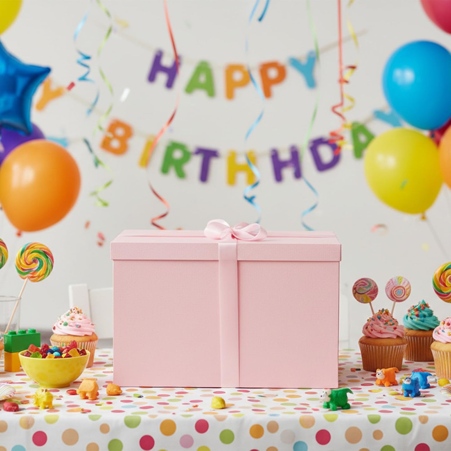 YINUOYOUJIA Extra Large Gift Box,17x11x11 Inches Pink Gift Boxes with Lids for Presents,11-inch Deep Gift Box for Wrapping Gifts.Ideal for Birthday,Weddings,Anniversary,Christmas or Business.