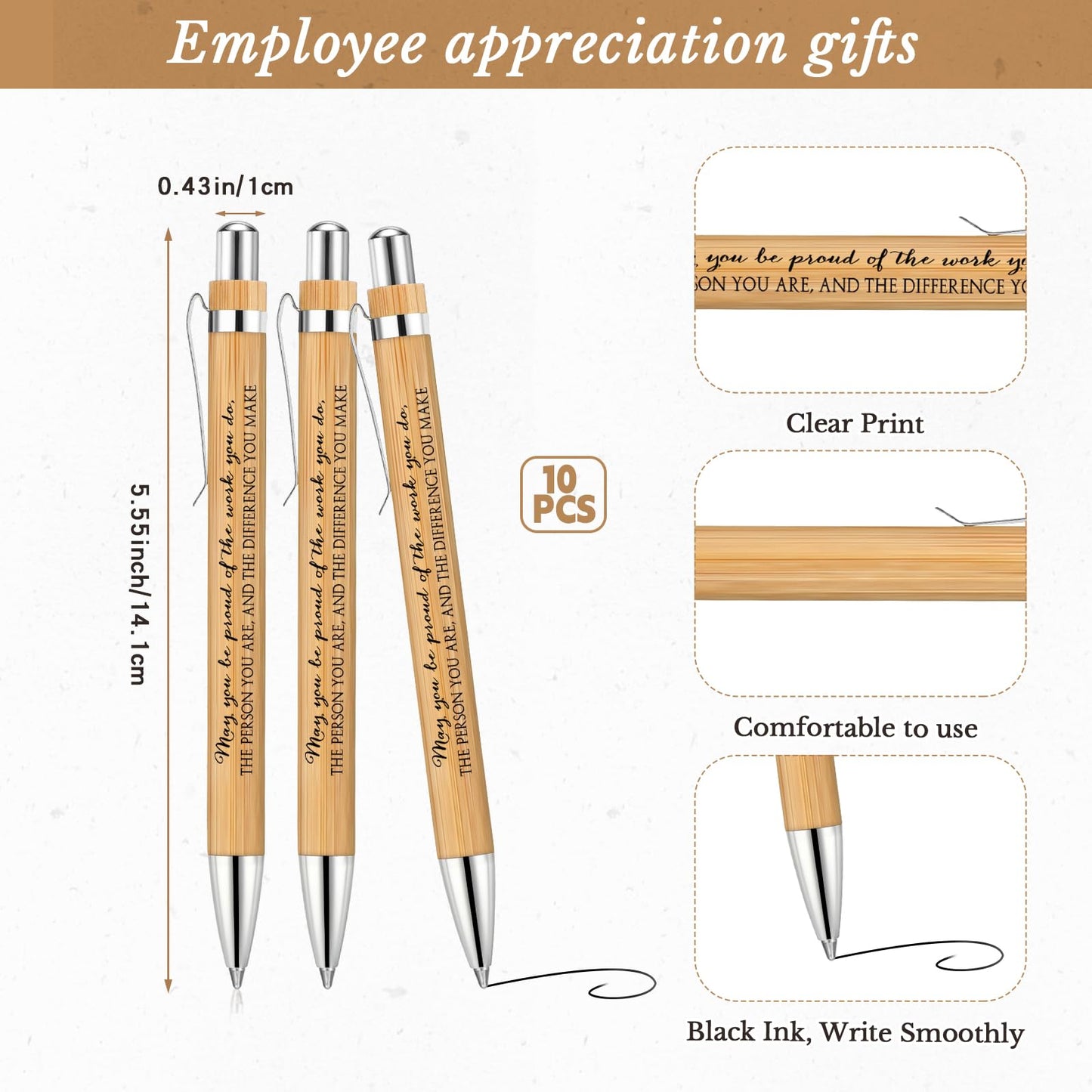 Tellingyou 20 Pcs Employee Appreciation Gifts Bulk Inspirational Spiral Notebooks 2026-2027 Planner Pocket Notepads with Motivational Pens Thank You Gifts for Teacher Coworker Volunteer