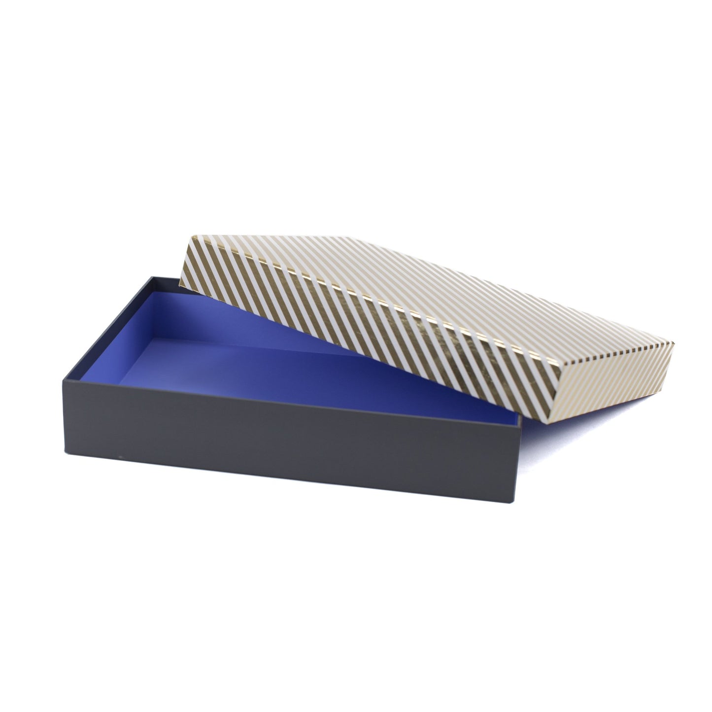 Hallmark Signature Large Gift Box (Gold Stripe) for Valentines Day, Weddings, Anniversaries, Birthdays, Bridesmaids Gifts and More