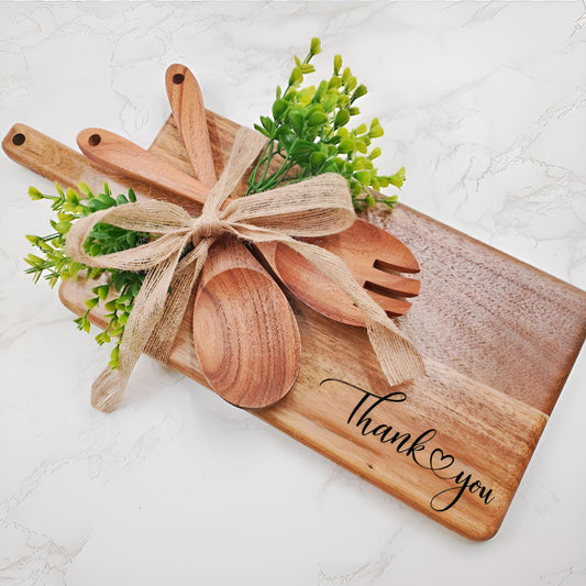 Thank You Gifts for Women, Appreciation Gifts for Women Coworkers Teachers Employees, Wooden Cutting Boards Gift Set, Thank You Ideas Kitchen Utensils Birthday Gifts Mothers Day Gifts for Mom