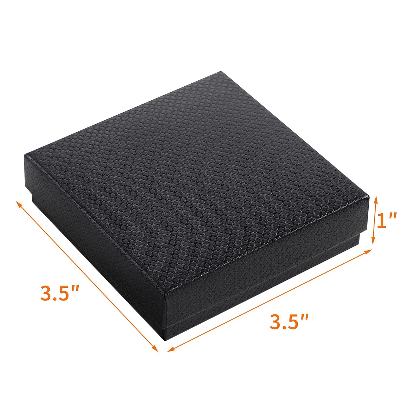 GEFTOL Jewelry Gift Boxes 40 Pack 3.5x3.5x1 Inch Cardboard Jewelry Boxes,Small Gift Boxes for Jewelry Earrings Necklaces Handmade Bangles Bracelets(Black)