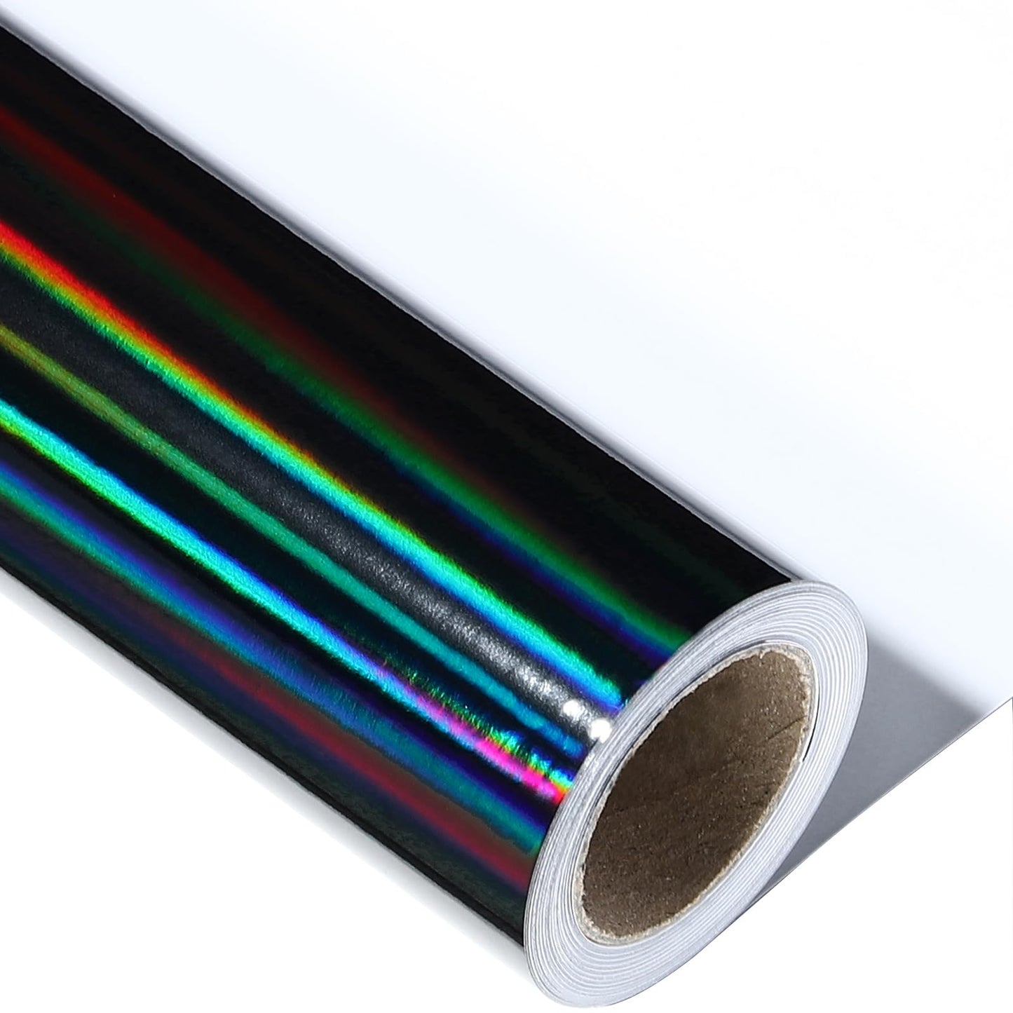 LeZakaa Black Wrapping Paper Roll, Holographic Iridescent Wrapping Paper for Birthday, Valentine's, Halloween, Holiday Party, Large Roll, 30 inches x 32.8 Feet (92.9 sq.ft.)