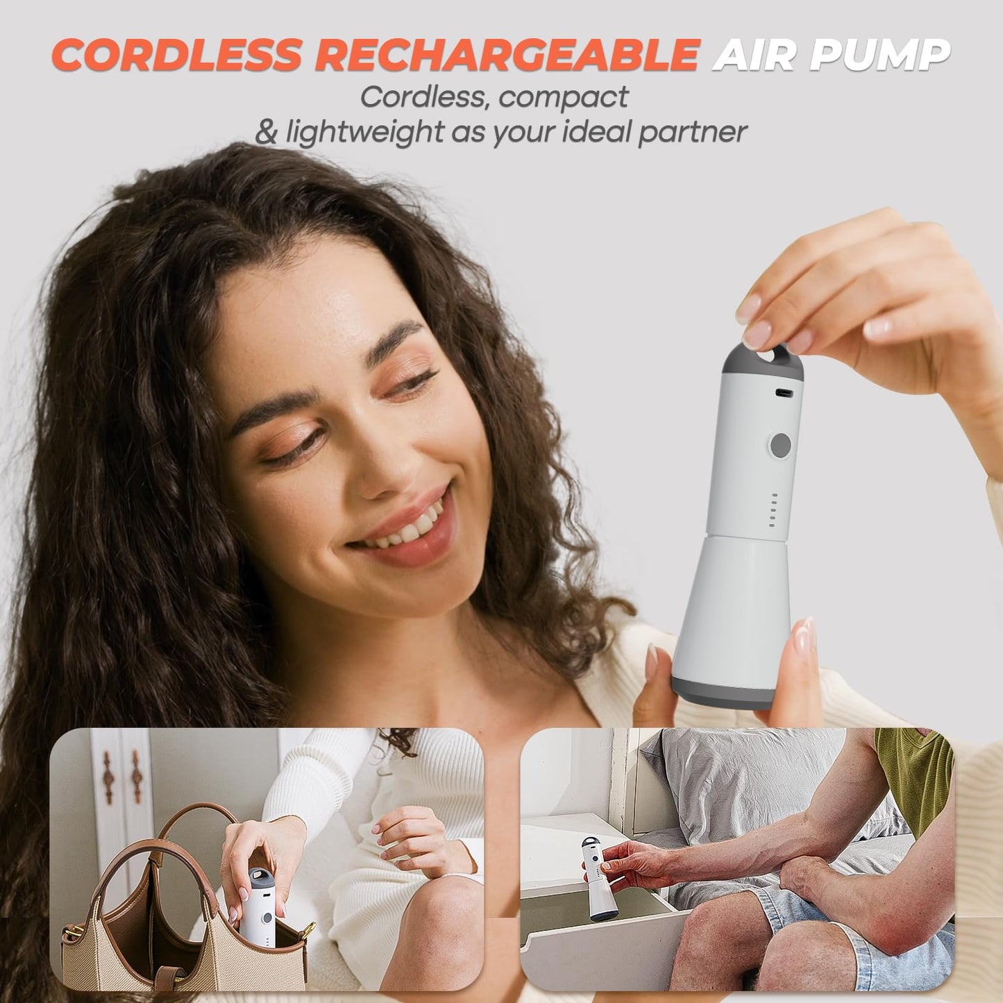 Vacbird Vacuum Seal Bags for Clothing with Rechargeable Cordless Pump, 12 Pack Compression Packing Bags, Space Saver Storage for Seasonal Clothes Bedding Blanket Pillows Comforters Luggage Travel