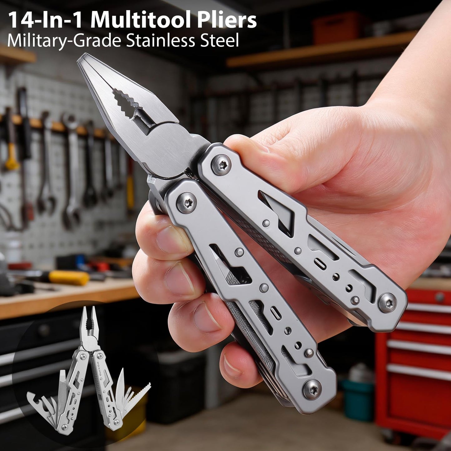 Multitools gifts for Women, Multi tool Pliers & Pocket Knife Gift Set for Wife Mom Sister- Women Stocking Stuffers for Birthday, Mothers Day, Valentines Day, Premium Gift Box for Her