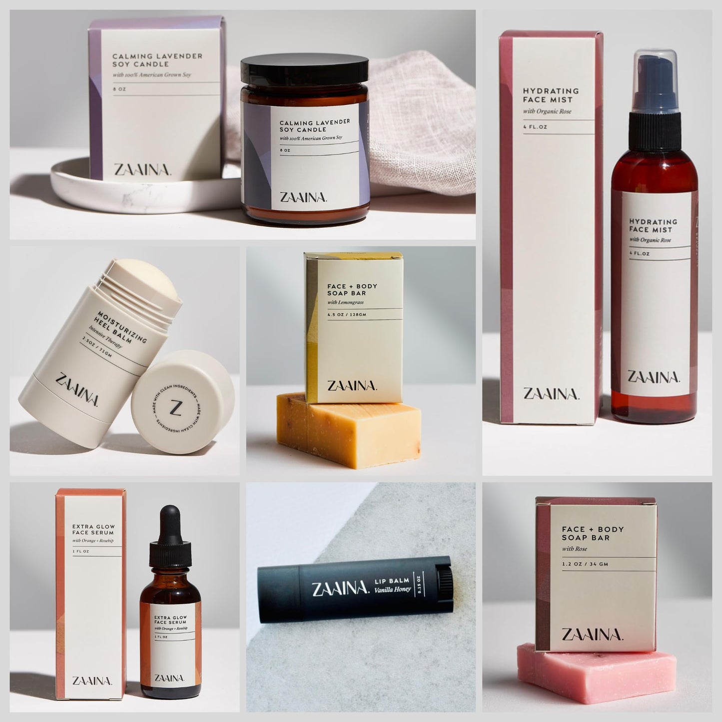 ZAAINA Spa Gift Set for Her - USA Made Luxury Self Care Spa Set, Pampering At Home Bath & Body Relaxing Spa Package, Gift Basket for Wife Friend, Mother's Day Gifts for Mom, Birthday Gifts for Women