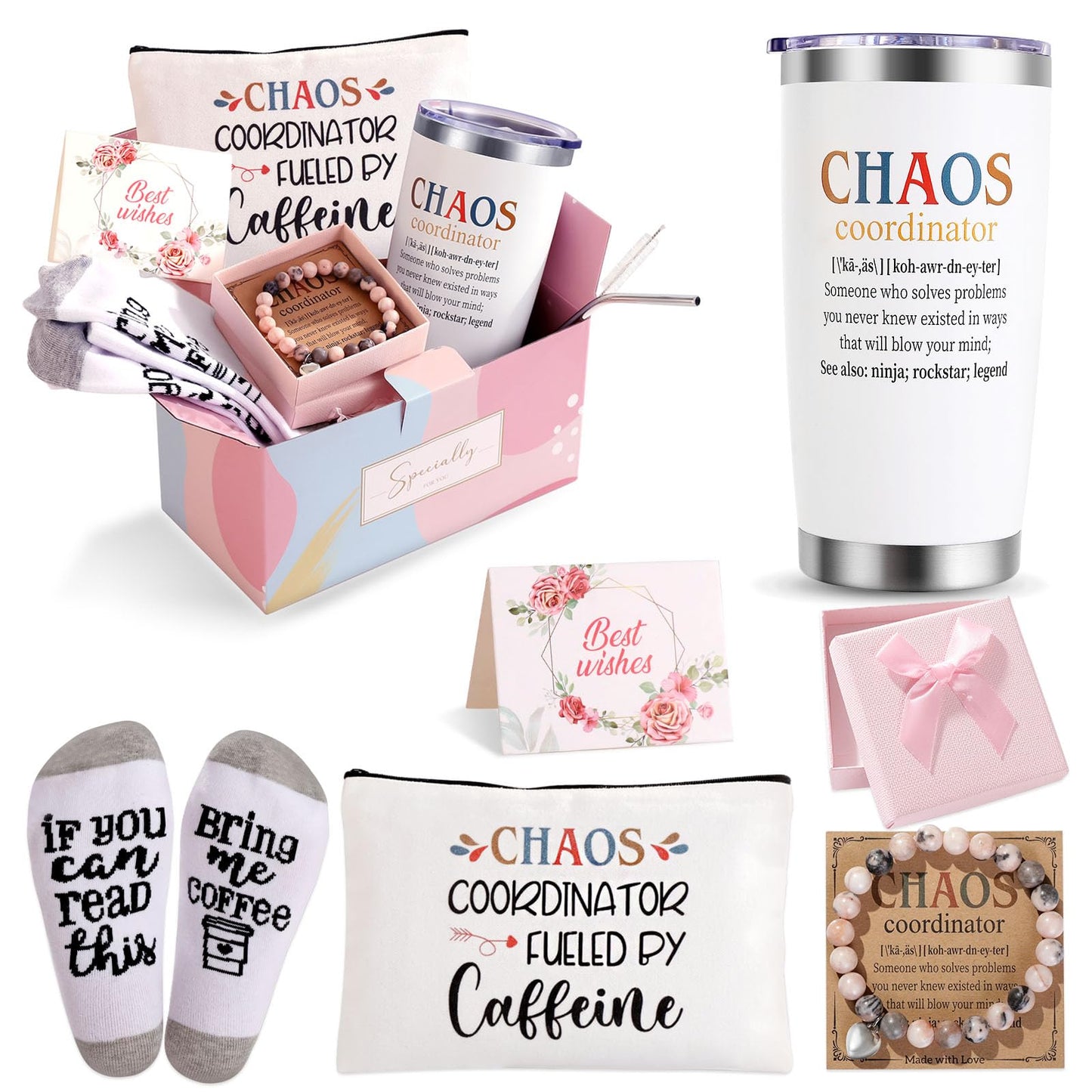 Chaos Coordinator Insulated Tumbler - Gifts for Women, Teachers & Coworkers - 20 OZ