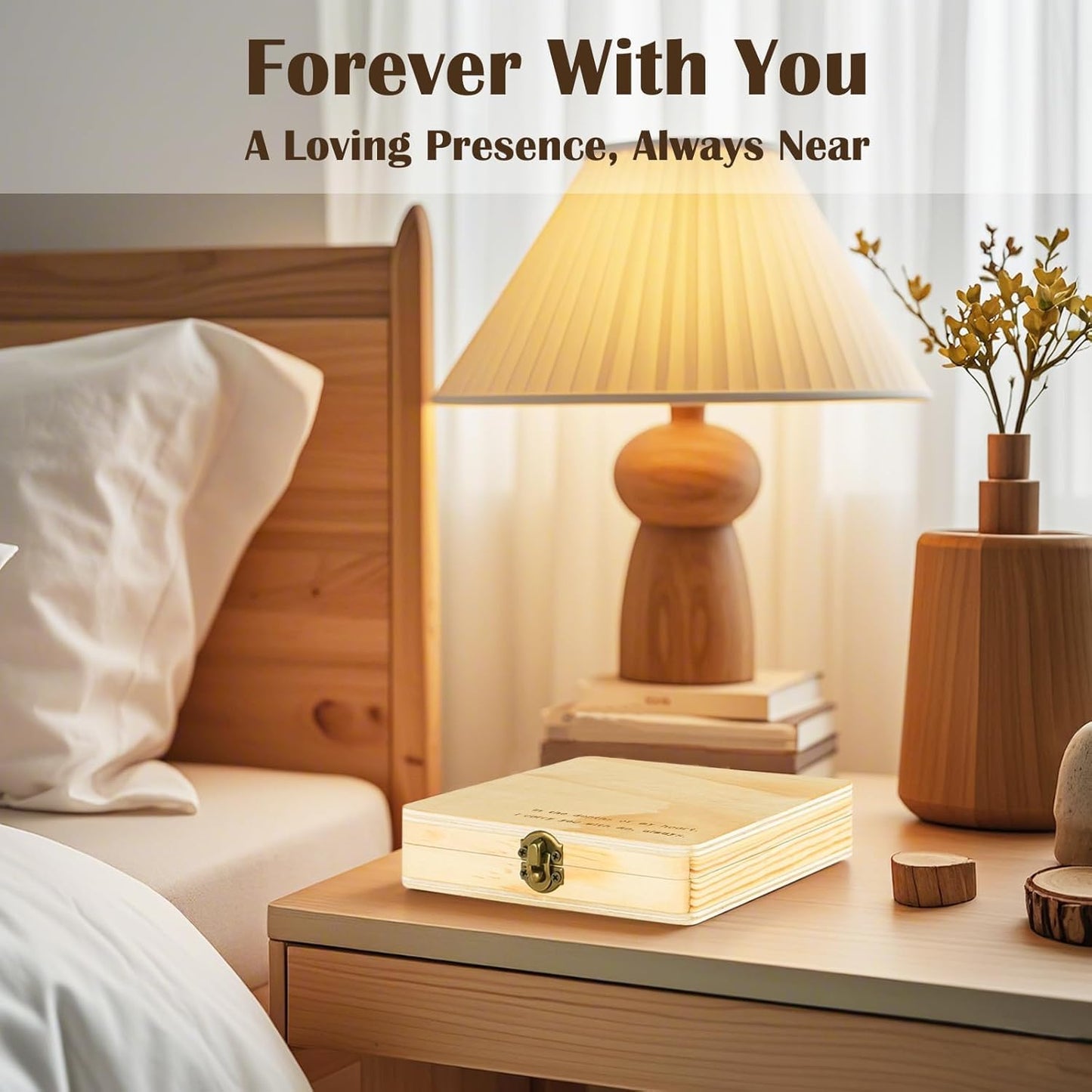 Ceiner Miscarriage Gifts for Mothers, Memorial Box for Pregnancy Loss, Wooden Angel Baby Keepsake with Storage for Photo & Ornament - Comfort Sympathy Bereavement Gift for Parents, Mom and Dad