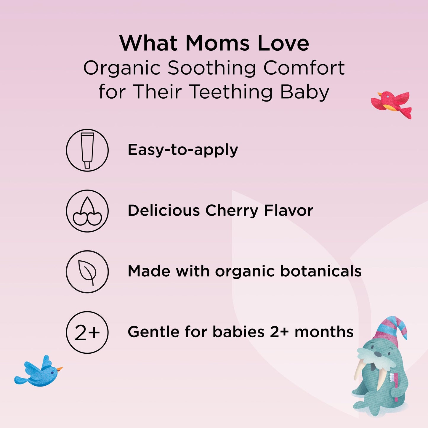 Hyland's Baby Organic Day and Night Soothing Gel Combo Pack, Cooling Gel for Oral Discomfort, Easy-to-Apply, Ages 2 Months and Up, 1.06 Ounce (2 Tubes of 0.53 oz.)