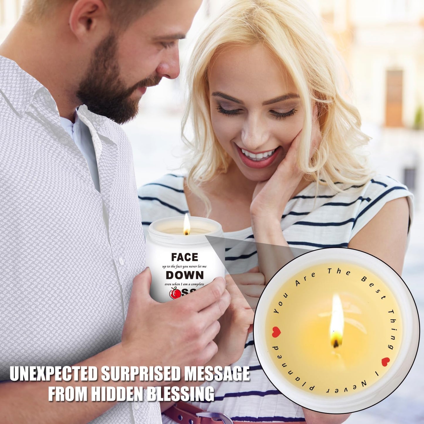 Mothers Day Gifts for Wife from Husband,Romantic Gift for Her Girlfriend Boyfriend Him,Birthday Anniversary Wedding Gift for Couple Women Sexy,Funny Present for Couple,Her, Wife Candle for Mothers