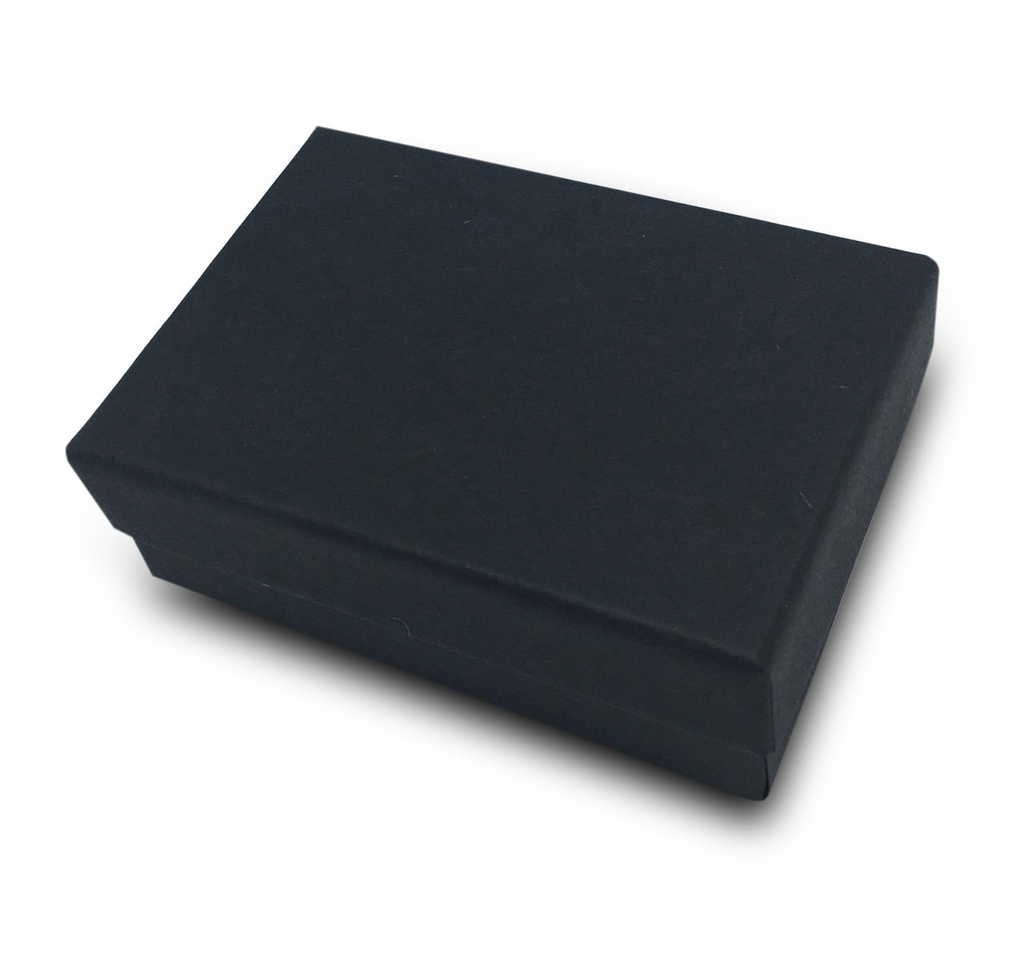 TheDisplayGuys - 25-Pack #32 Cotton Filled Cardboard Paper Jewelry Boxes Gift Case - Matte Black (3.3" x 2.3" x 1.0") - for Shipping or Storage