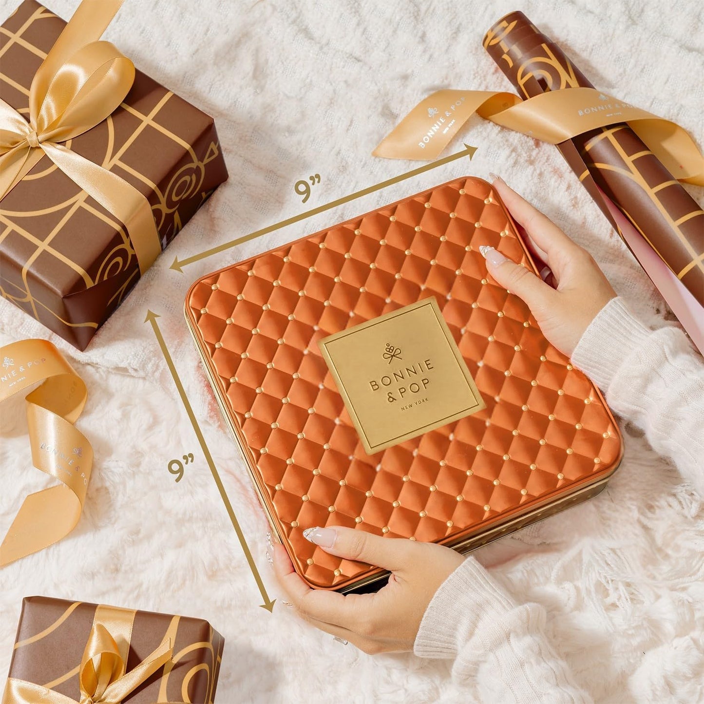 Chocolate Gift Basket– Holiday Candy Gift Box with Assorted Milk, Dark & White Chocolate Truffles – Food Present Idea for Men, Women, Corporate, Get Well, Sympathy, Birthday- Bonnie & Pop