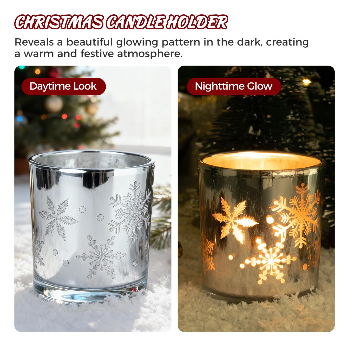 CabyGift Christmas Gifts for Women 2025 Unique Christmas Gift Basket with Soft Snowflake Gloves, Ceramic Tumbler & Cozy Candle Set - Xmas Presents Holiday Gift Box for Mom, Wife, Teacher, Best Friend