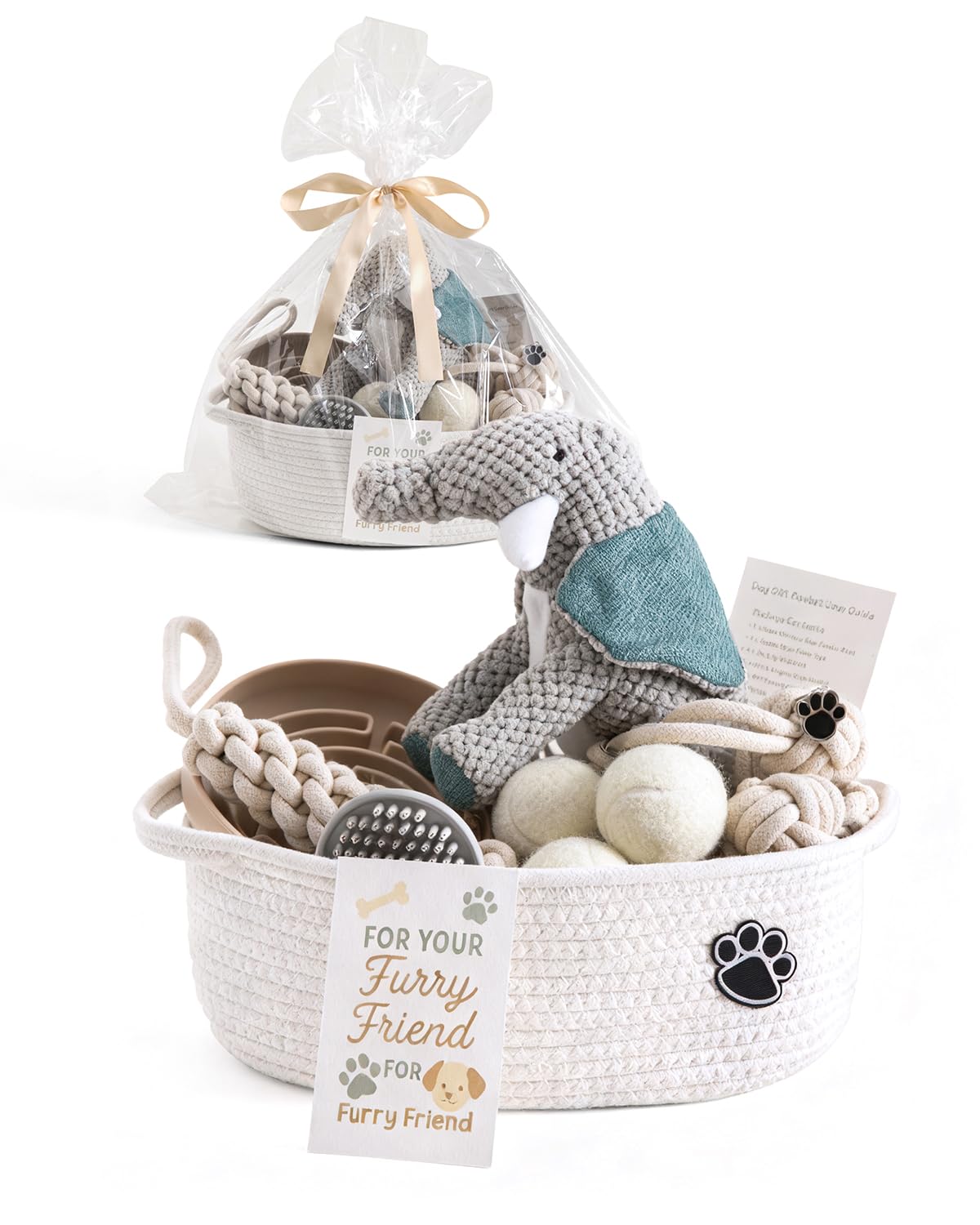 Wanapure Dog Gift Basket – Puppy Starter Kit, Welcome New Puppy Gift Basket with Interactive Toys Bundle, Perfect Dog Birthday Set with Chew Toys, Pet Essentials for New Owners