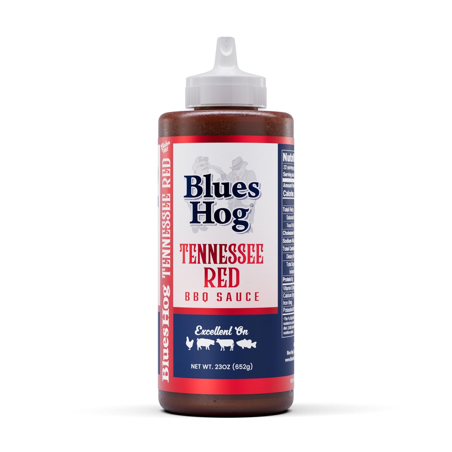 Blues Hog Sauce Barbecue Sauce Box, Raspberry Chipotle 25oz & Smokey Mountain 24oz Duo Pack, Variety Pack Sampler, Gift Set, All-Natural & Gluten Free, No High Fructose Corn Syrup, Made in the USA (Original & Tennessee Red)