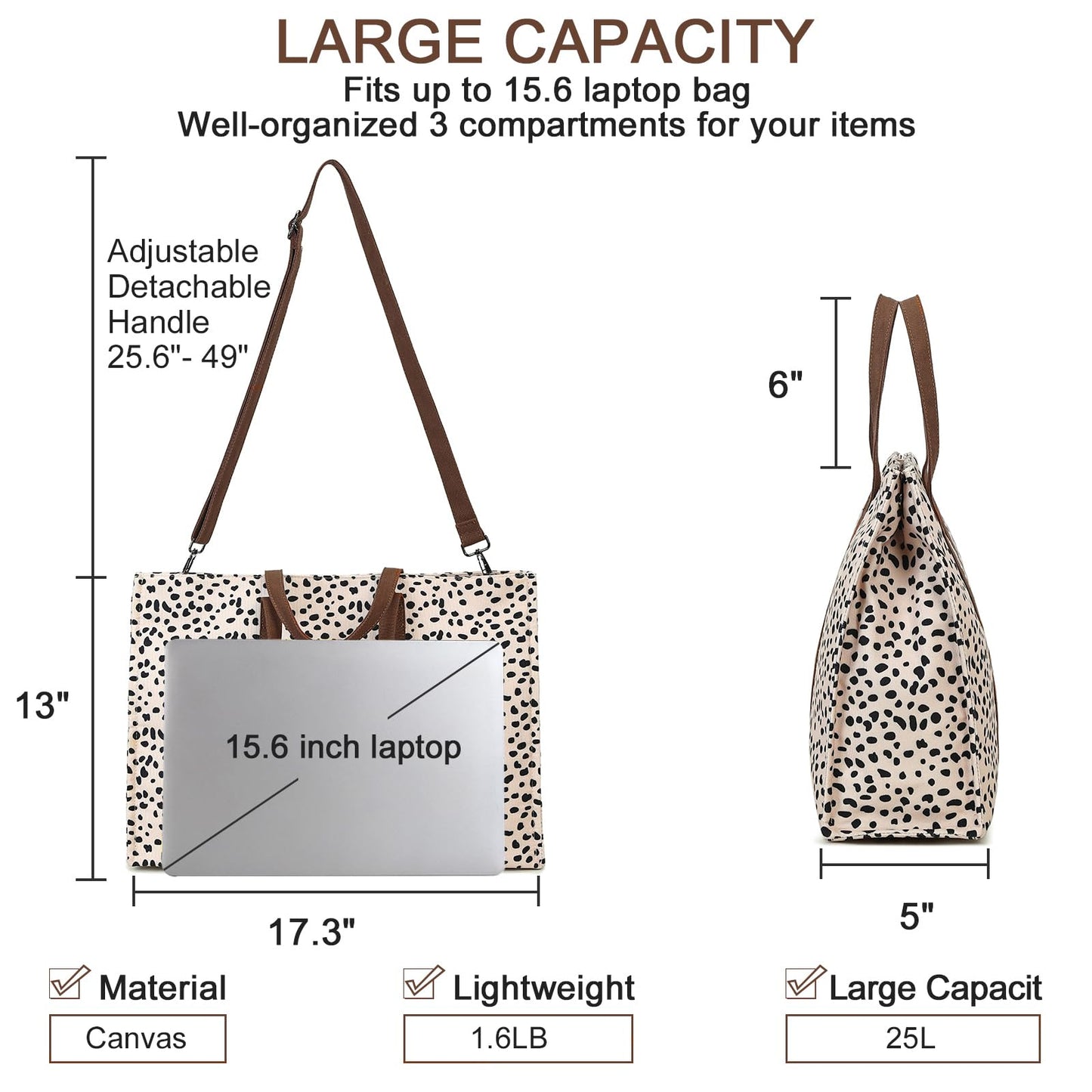 BTOOP Tote Bag Christmas Gifts for Women Work Teacher Tote Bag 15.6 inch Laptop Shoulder Bags Handbag Office Briefcase with Clutch Purse