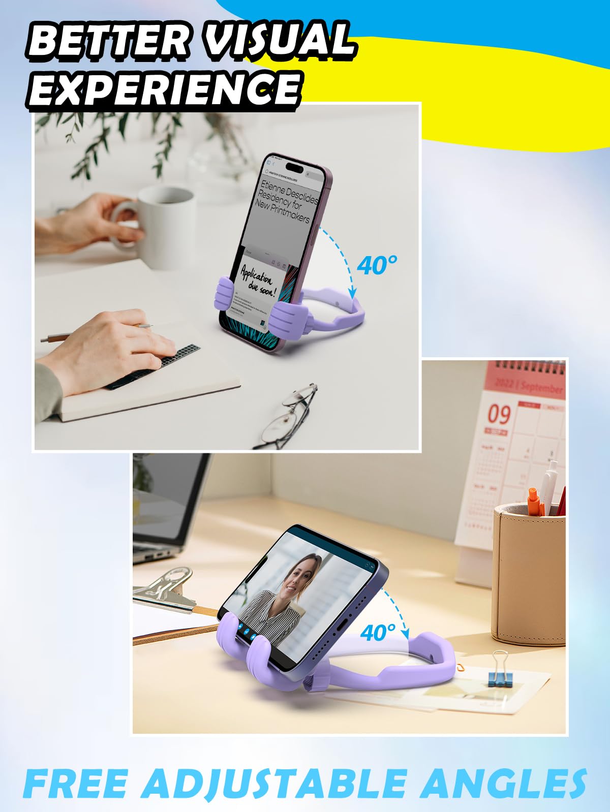Gifts for Mothers Day Mom Wife Cell Phone Holder: Funny Gifts for Teenager Tween Women Daughter Thumb Up Cell Phone Stand Stand Stocking Stuffers Birthday Gadget for Teen Girl Gift Trendy Stuff Ideas