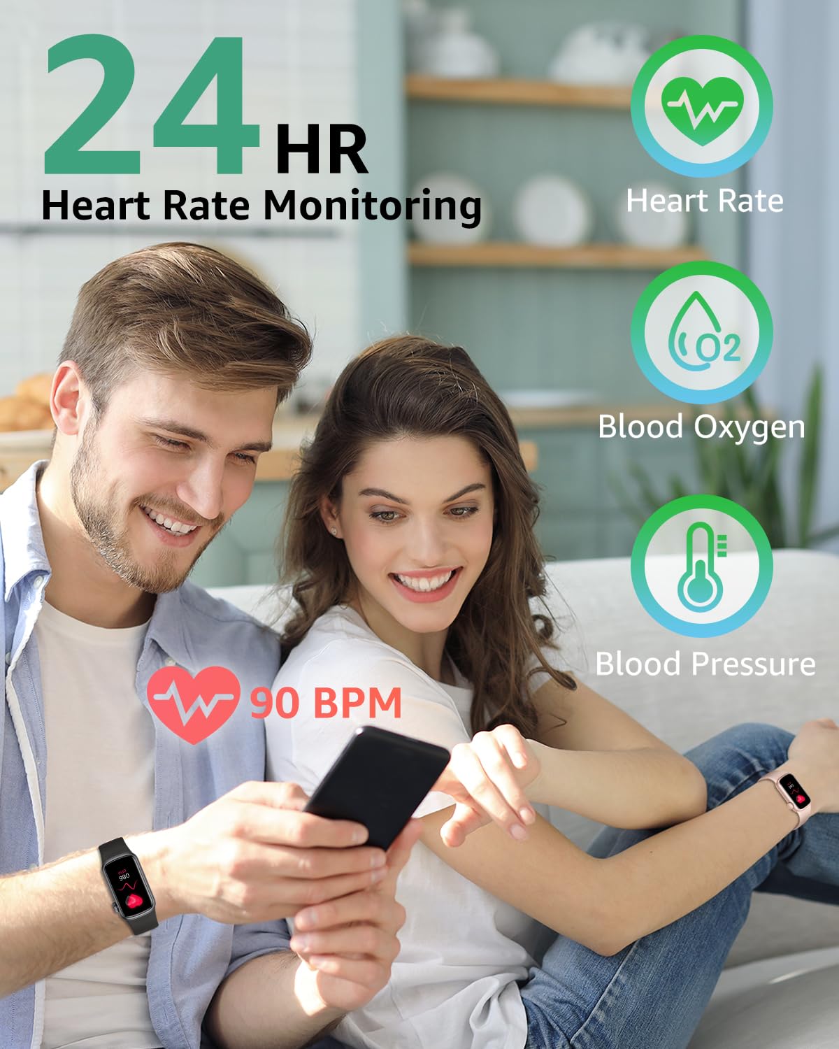 Fitness Tracker with Step Counter/Calories/Stopwatch, Activity Health Tracker with Blood Pressure Heart Rate Monitor, Sleep Tracker, 137+ Sport Modes, Pedometer Smart Watch, Gift for Women Men Pink