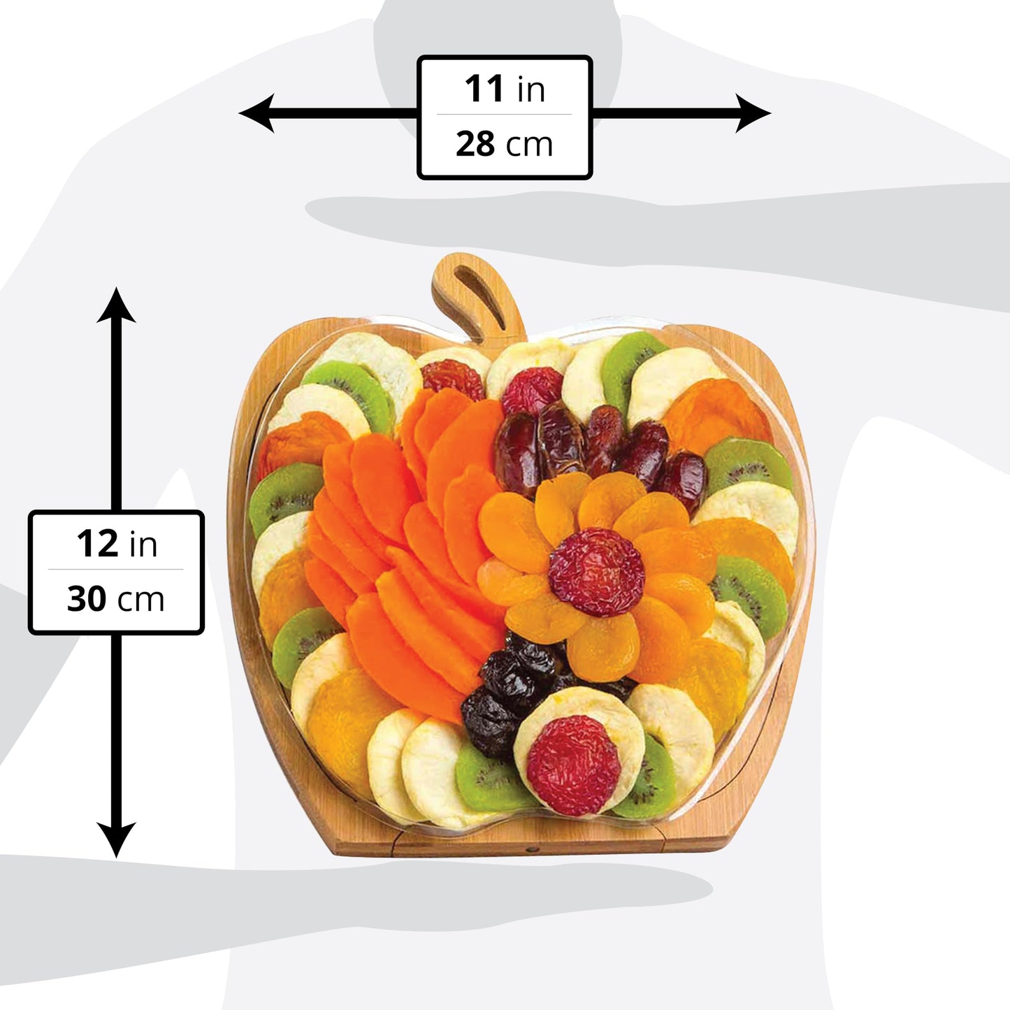 Dried Fruit Gift Basket - Healthy Gourmet Snack Box - Holiday Food Tray - Variety Snacks - Easter, Birthday, Sympathy, Mom, Dad, Corporate Tray - Bonnie & Pop