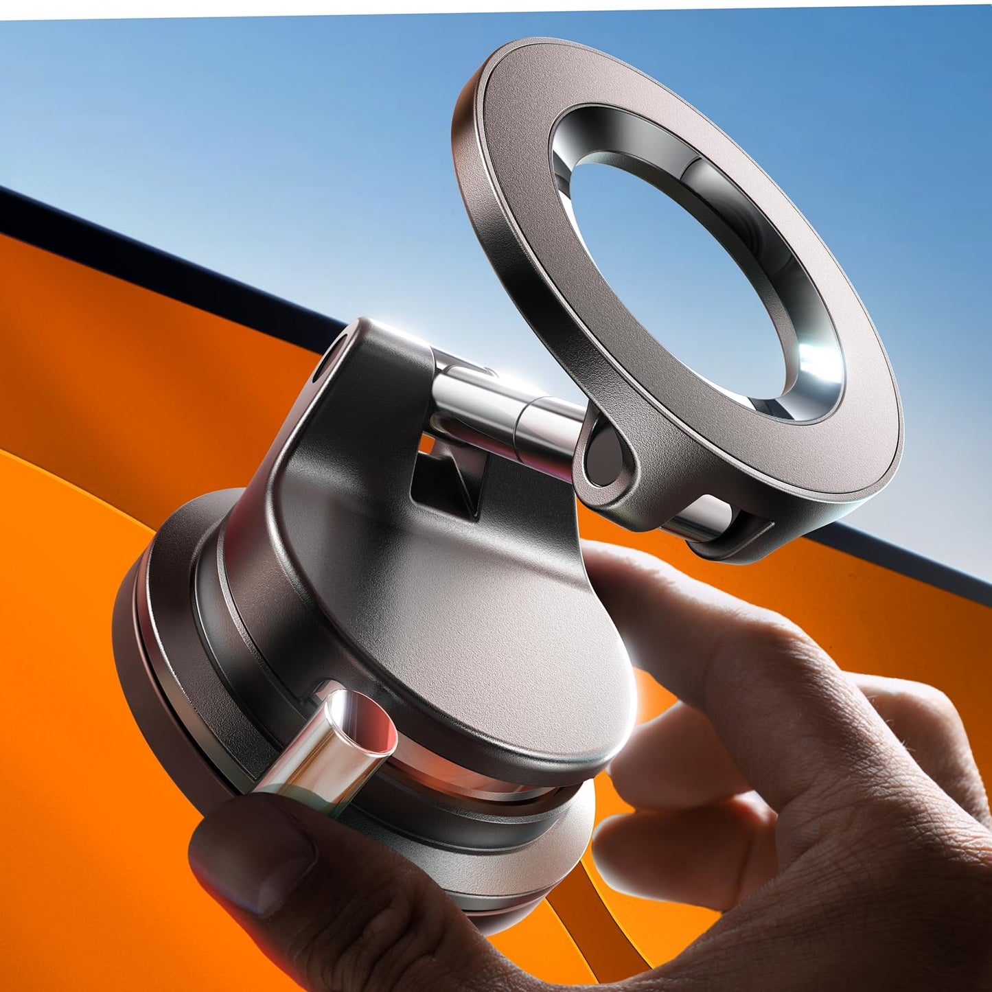 LISEN for Magsafe Car Mount, Cell Phone Holders for Your Car, Magnetic Car Accessories for Women Men Jeep Truck, Gifts for Mothers Day Him Her for iPhone 17 Pro Max 16 15 14 13 12, Samsung S26, Black